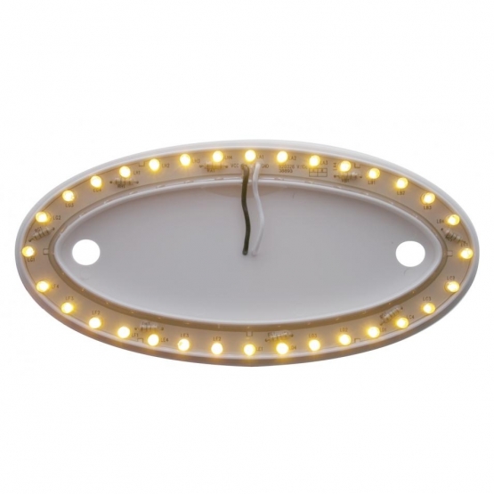 32 LED Large Peterbilt Emblem Light Base - Amber LED