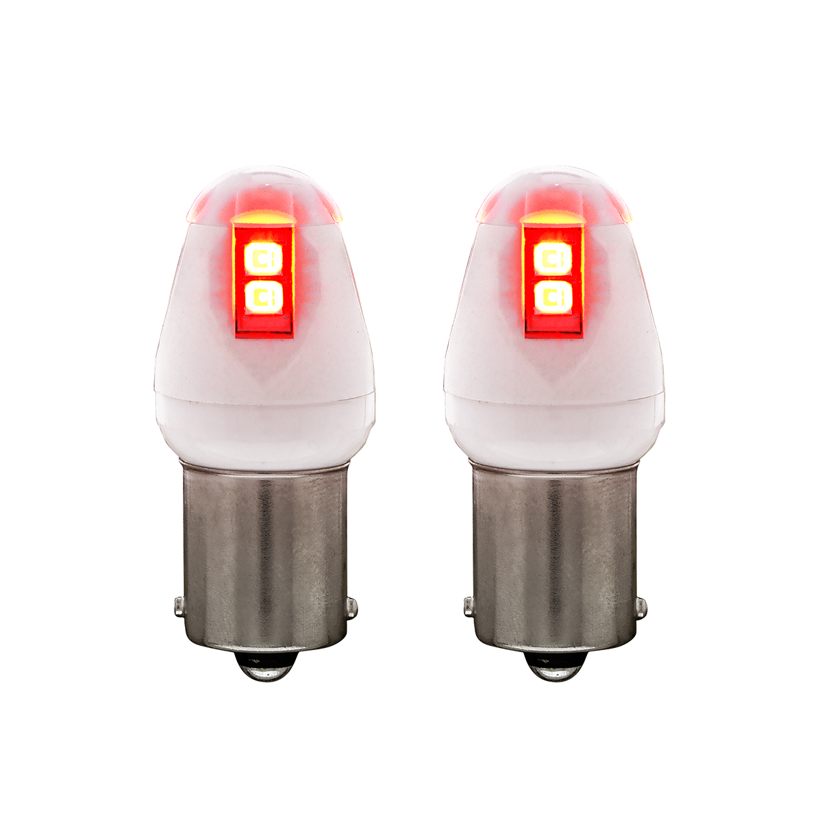 High Power 8 LED 1156 Type Bulb - Red (Card of 2) - Thumbnail 3