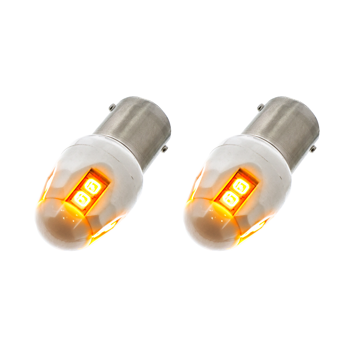 High Power 8 LED 1156 Type Bulb - Amber (Card of 2) - Thumbnail 8