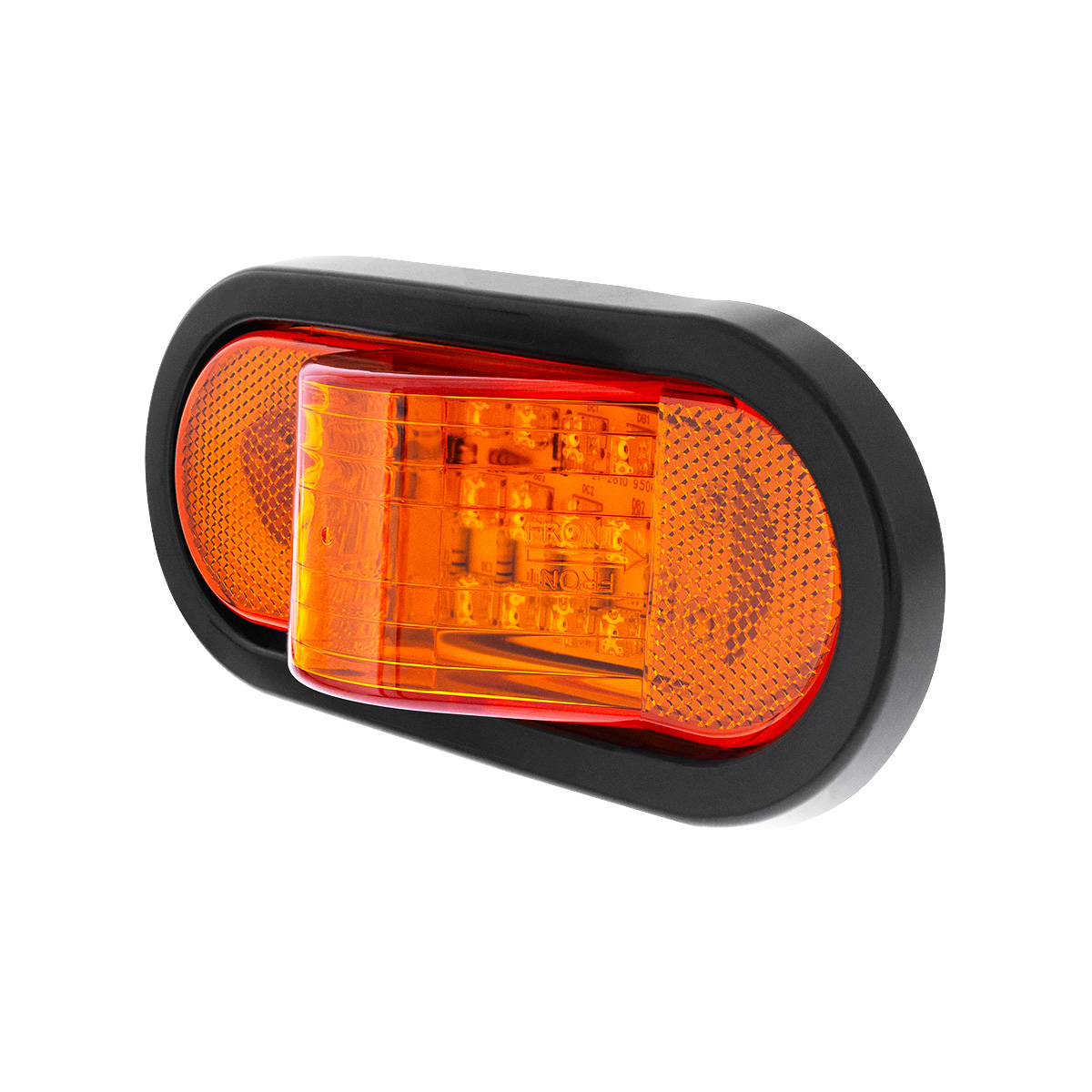 18 LED Mid-Trailer Turn Signal Light Kit - Amber LED/Amber Lens - Thumbnail 4