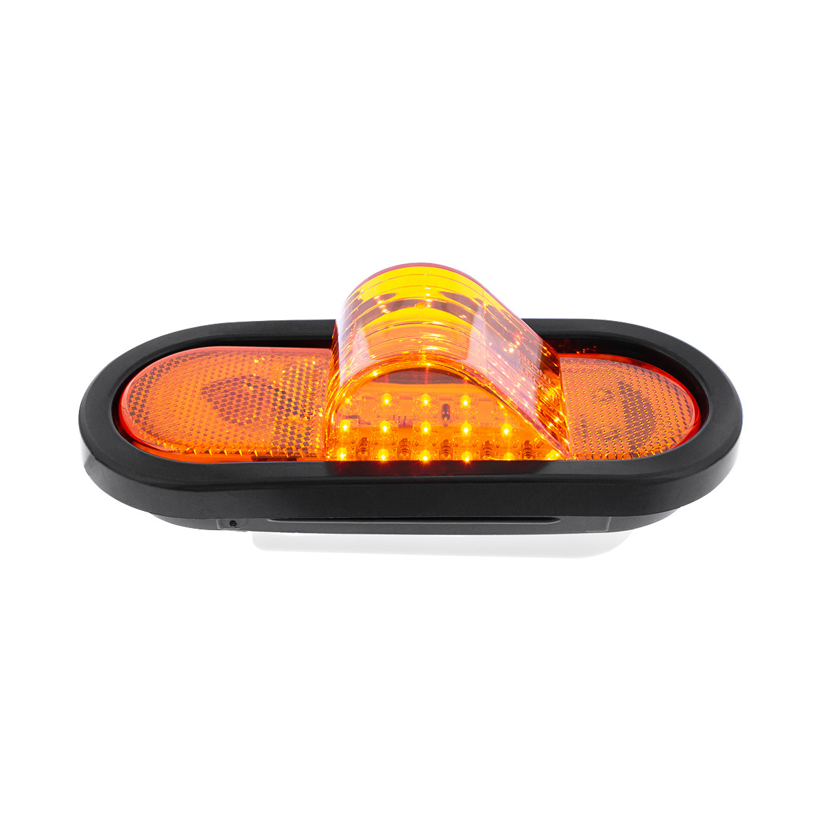 18 LED Mid-Trailer Turn Signal Light Kit - Amber LED/Amber Lens - Thumbnail 5