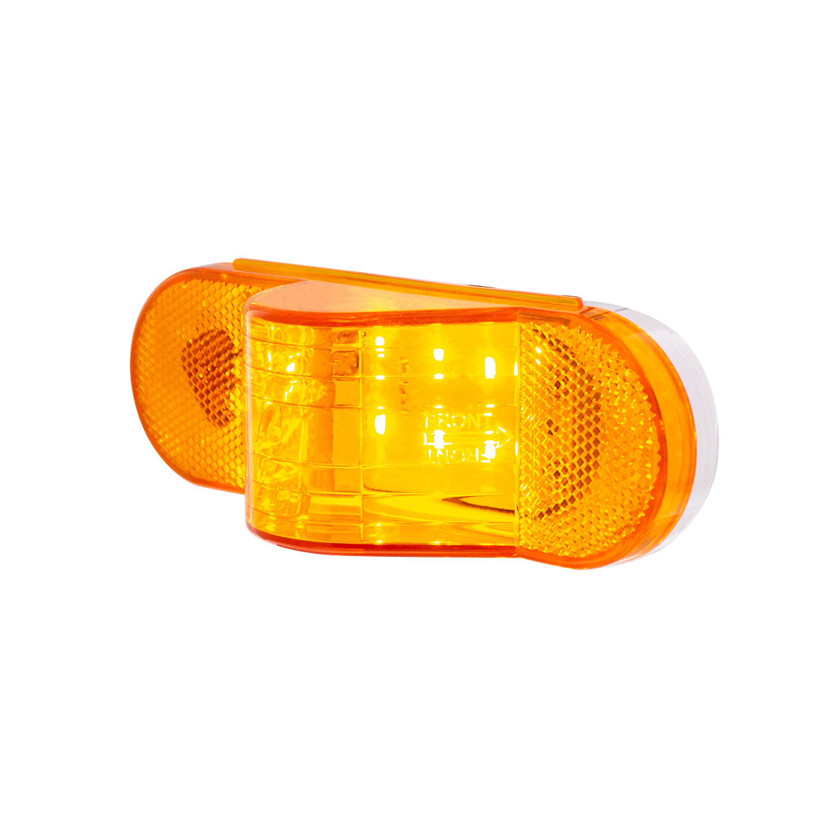 8 LED Mid-Trailer Turn Signal Light - Amber LED/Amber Lens (Card) - Thumbnail 3