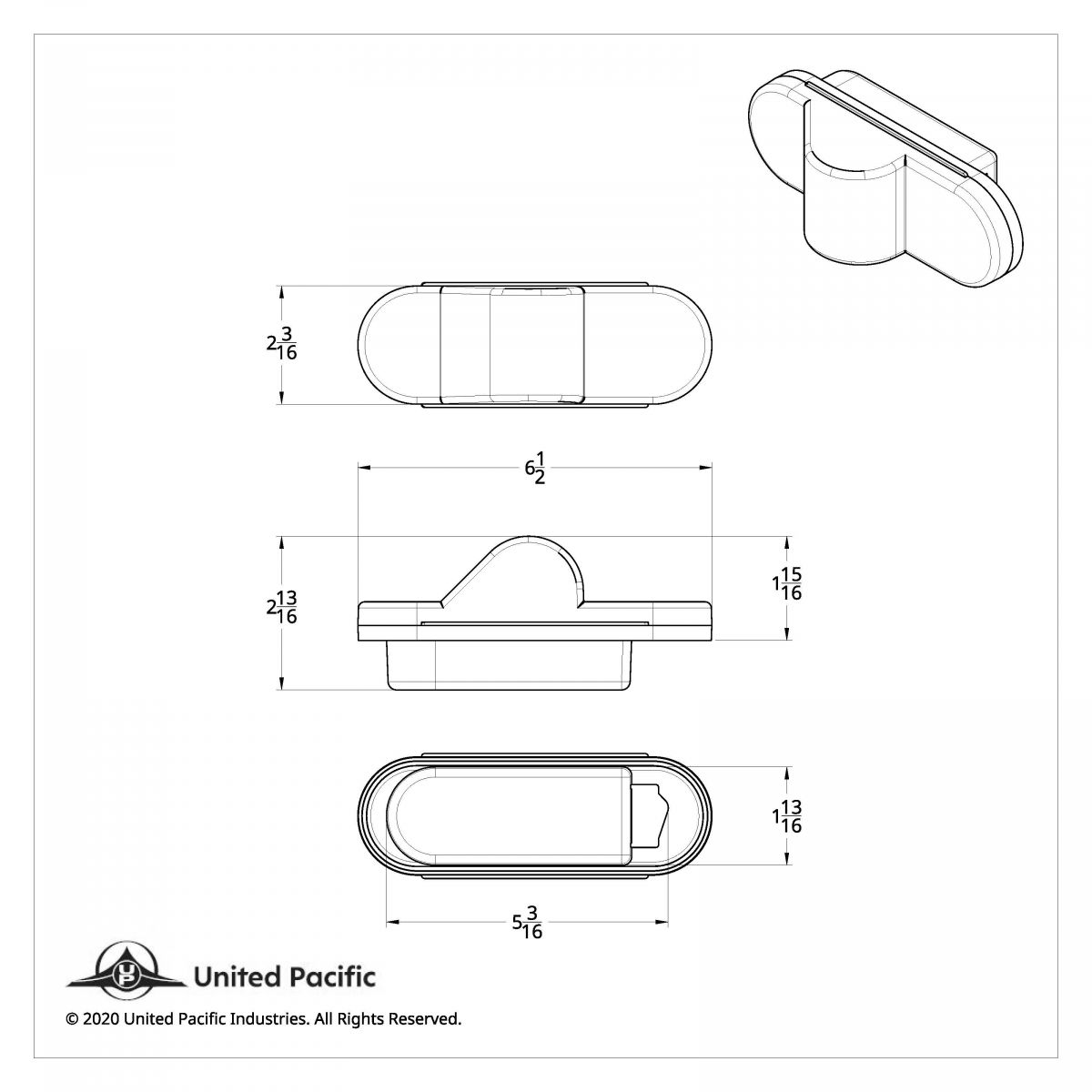 8 LED Mid-Trailer Turn Signal Light - Amber LED/Amber Lens (Card) - Thumbnail 7