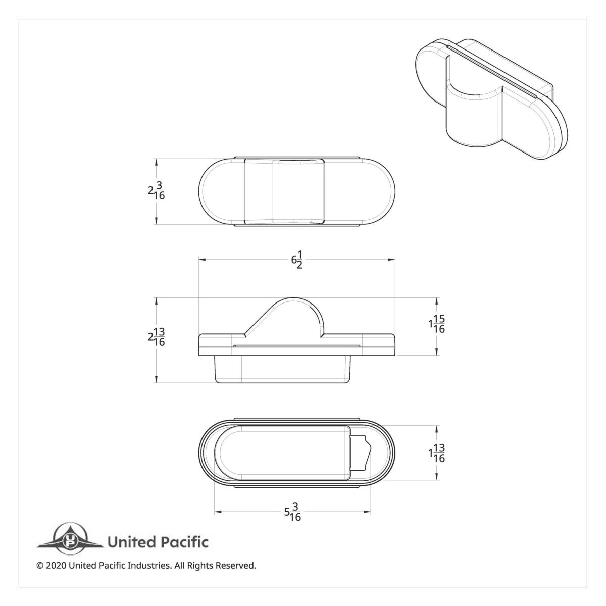 8 LED Mid-Trailer Turn Signal Light - Amber LED/Amber Lens (Card) - Thumbnail 9