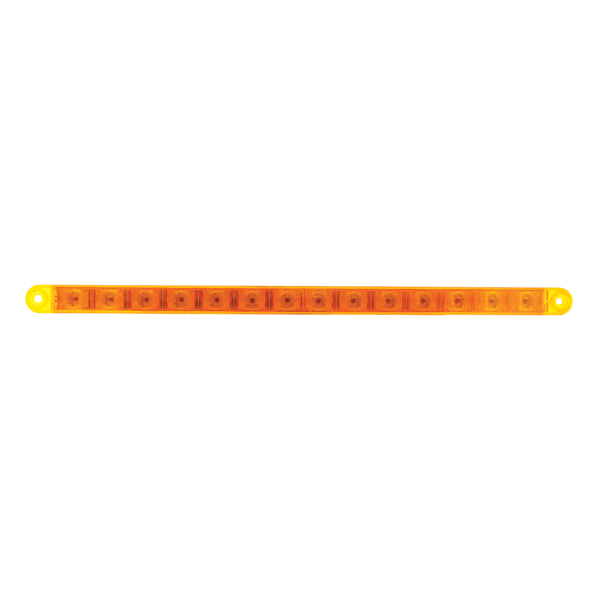 14 LED 12" Turn Signal Light Bar - Amber LED/Amber Lens - Thumbnail 2