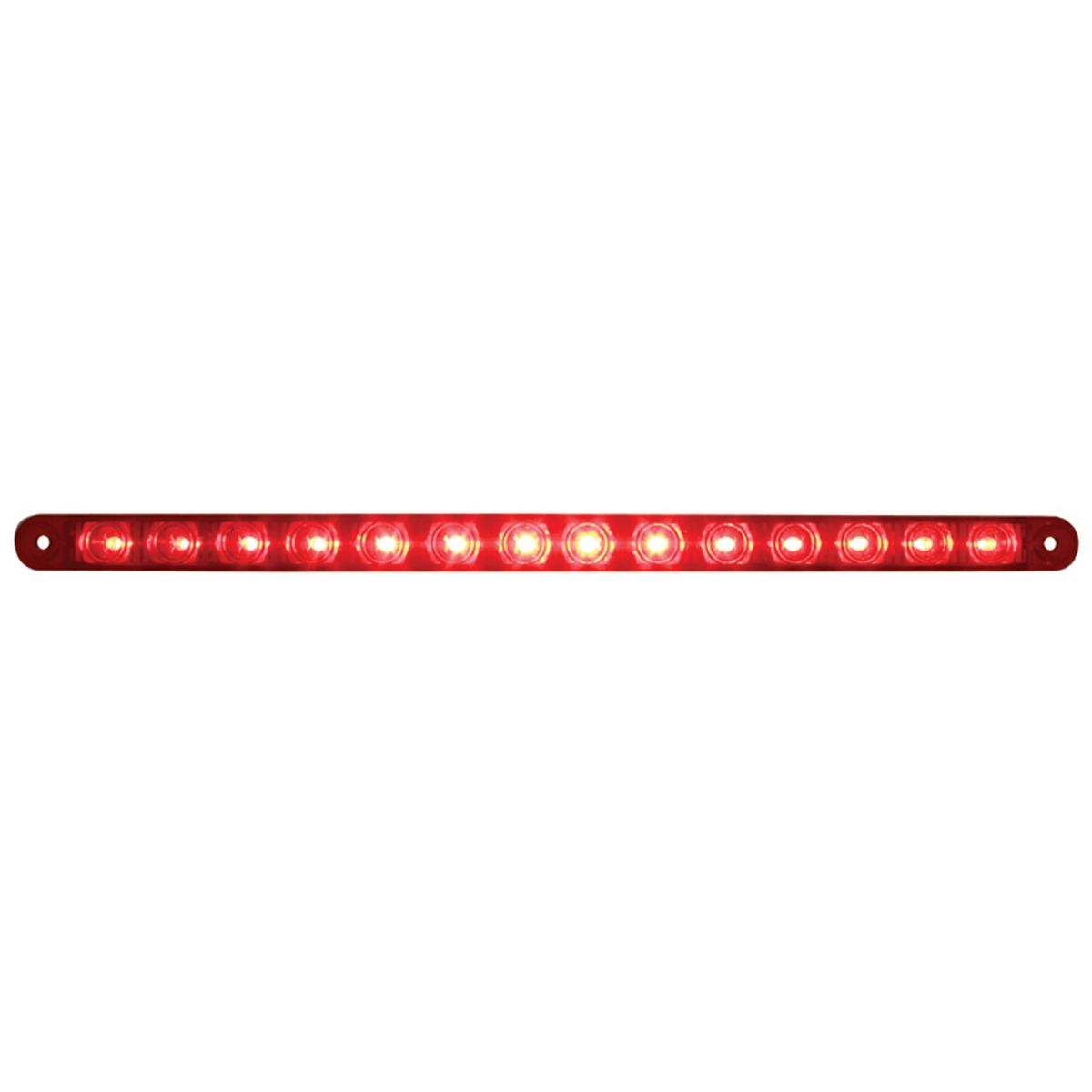 14 LED 12" Light Bar (Stop, Turn & Tail) - Red LED/Red Lens