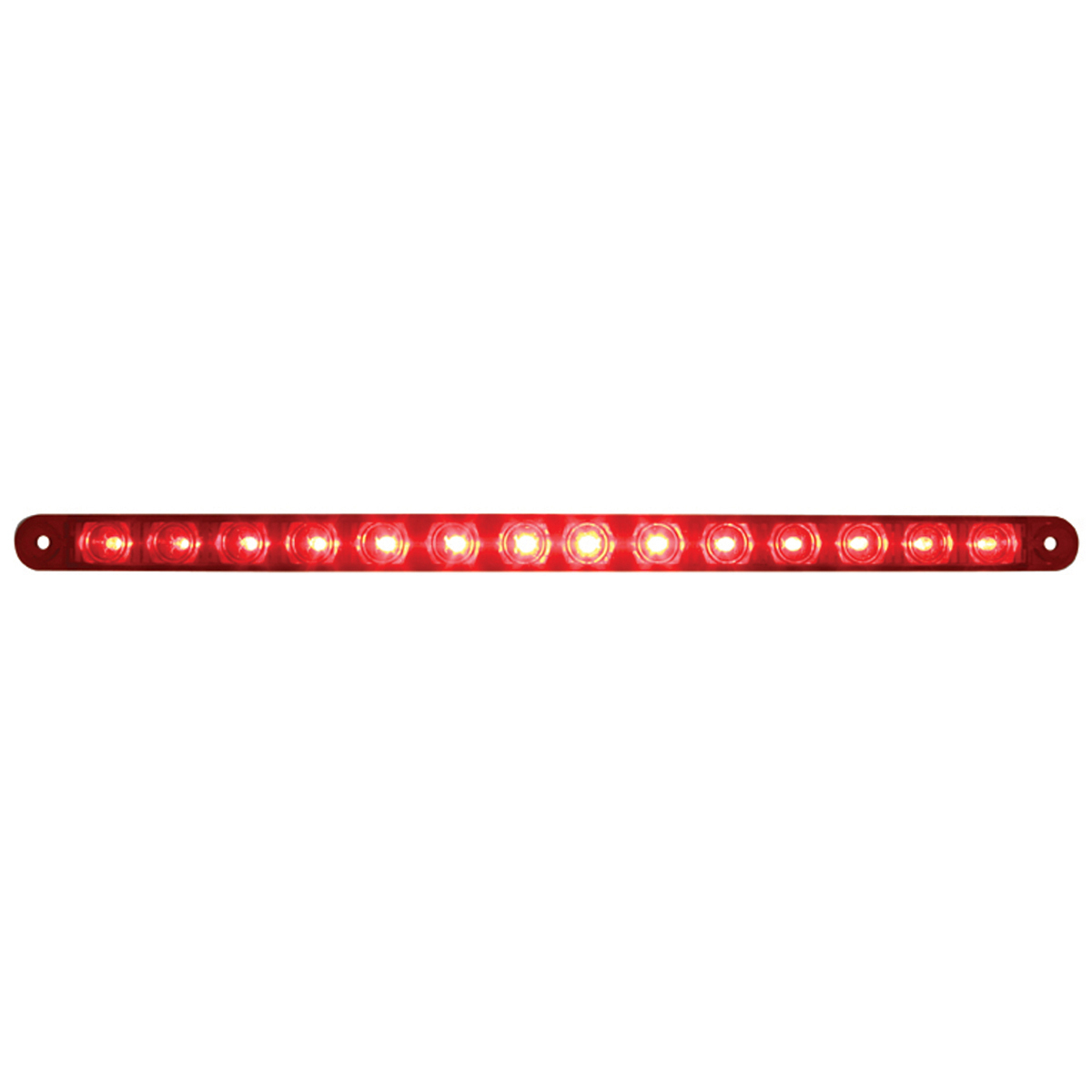 14 LED 12" Light Bar (Stop, Turn & Tail) - Red LED/Red Lens - Thumbnail 5