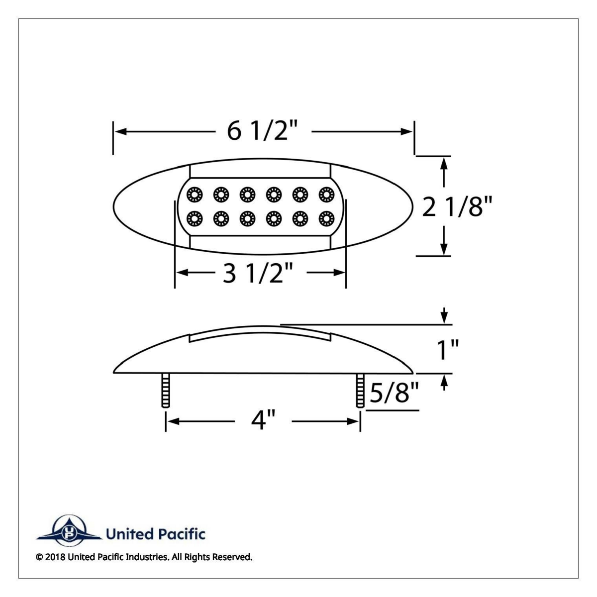 12 LED Maverick Light (Clearance/Marker) With Reflector - Amber LED/Amber Lens - Thumbnail 6