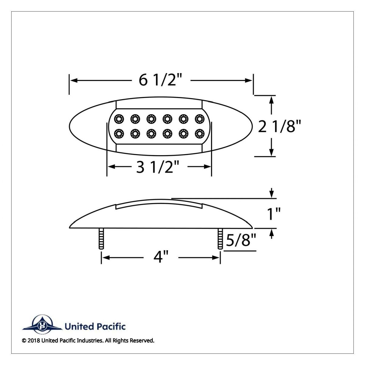 12 LED Maverick Light (Clearance/Marker) With Reflector - Amber LED/Clear Lens - Thumbnail 3