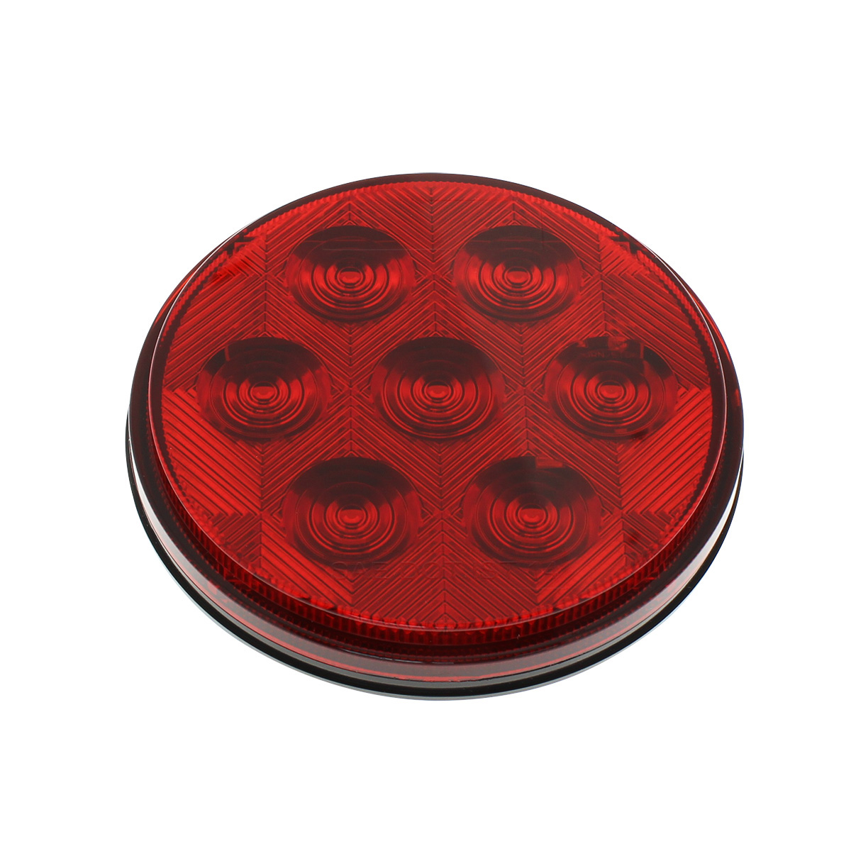 7 LED 4" Round Competition Series Light (Stop, Turn & Tail) - Red LED/Red Lens - Thumbnail 3