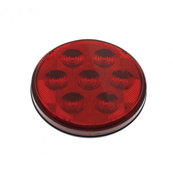 7 LED 4" Round Competition Series Light (Stop, Turn & Tail) - Red LED/Red Lens (Bulk) - Thumbnail 3