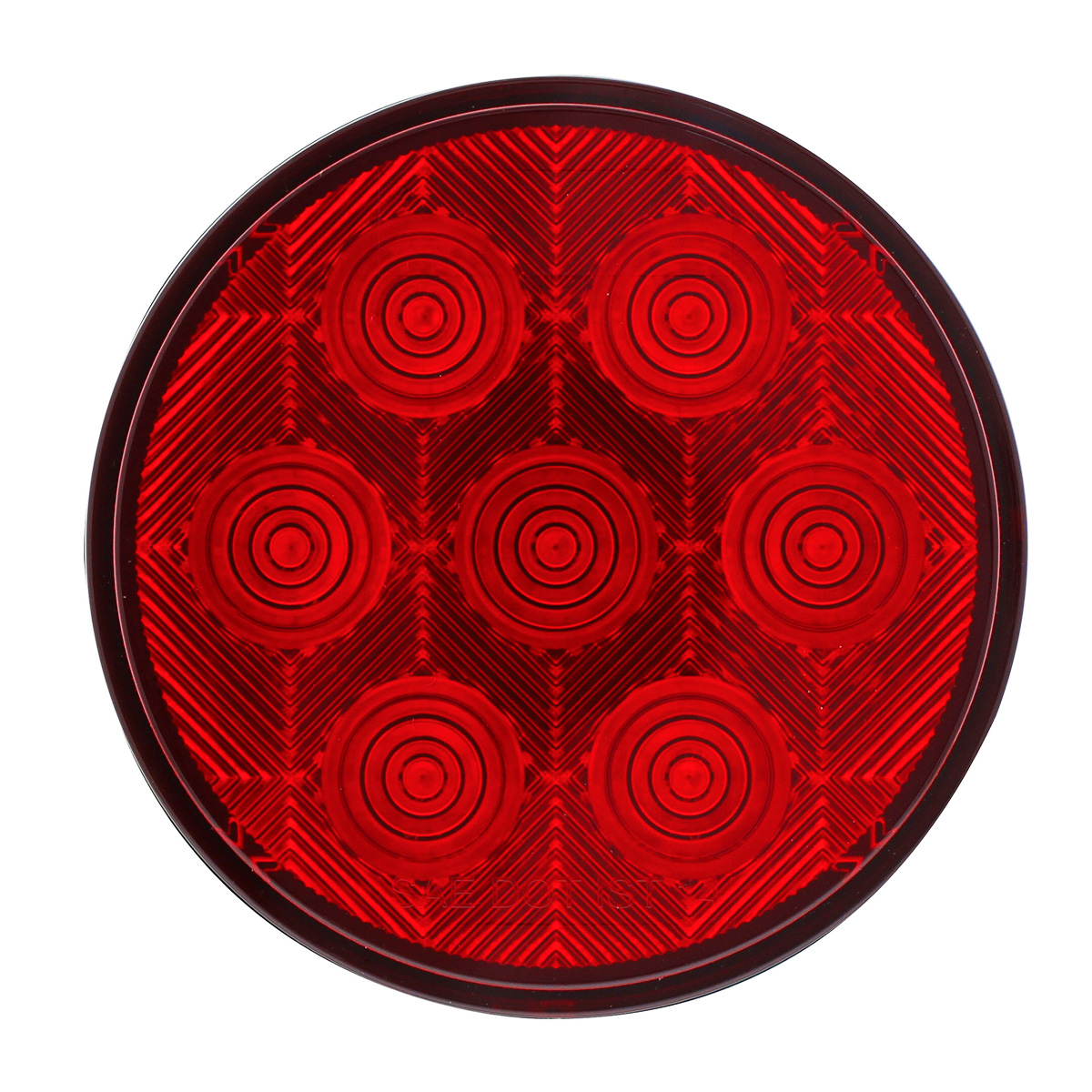 7 LED 4" Round Competition Series Light Kit (Stop, Turn & Tail) - Red LED/Red Lens - Thumbnail 3