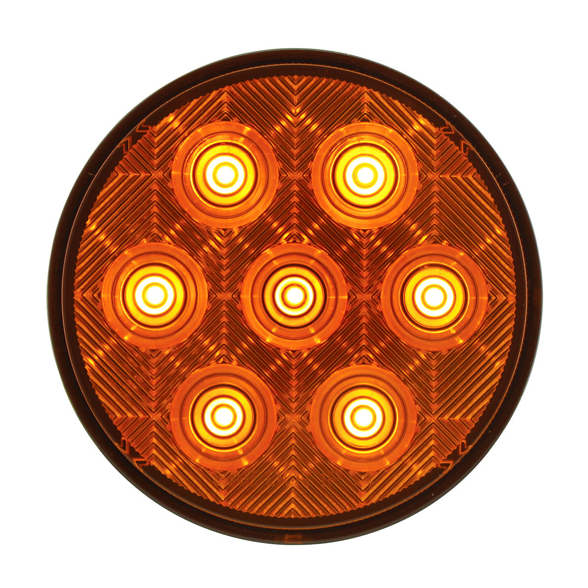 7 LED 4" Competition Series Turn Signal Light Kit - Amber LED/Amber Lens - Thumbnail 7