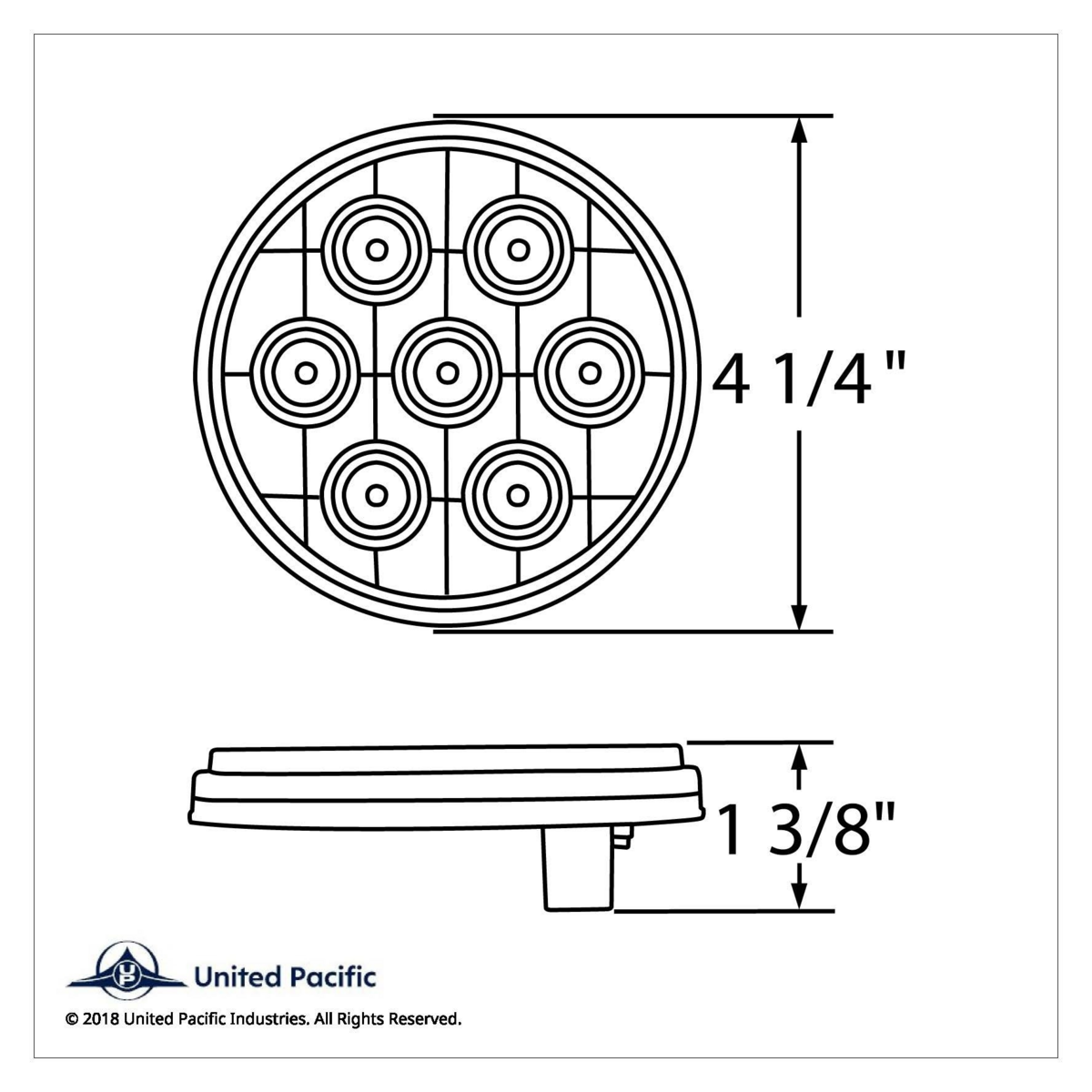 7 LED 4" Competition Series Turn Signal Light Kit - Amber LED/Amber Lens - Thumbnail 8