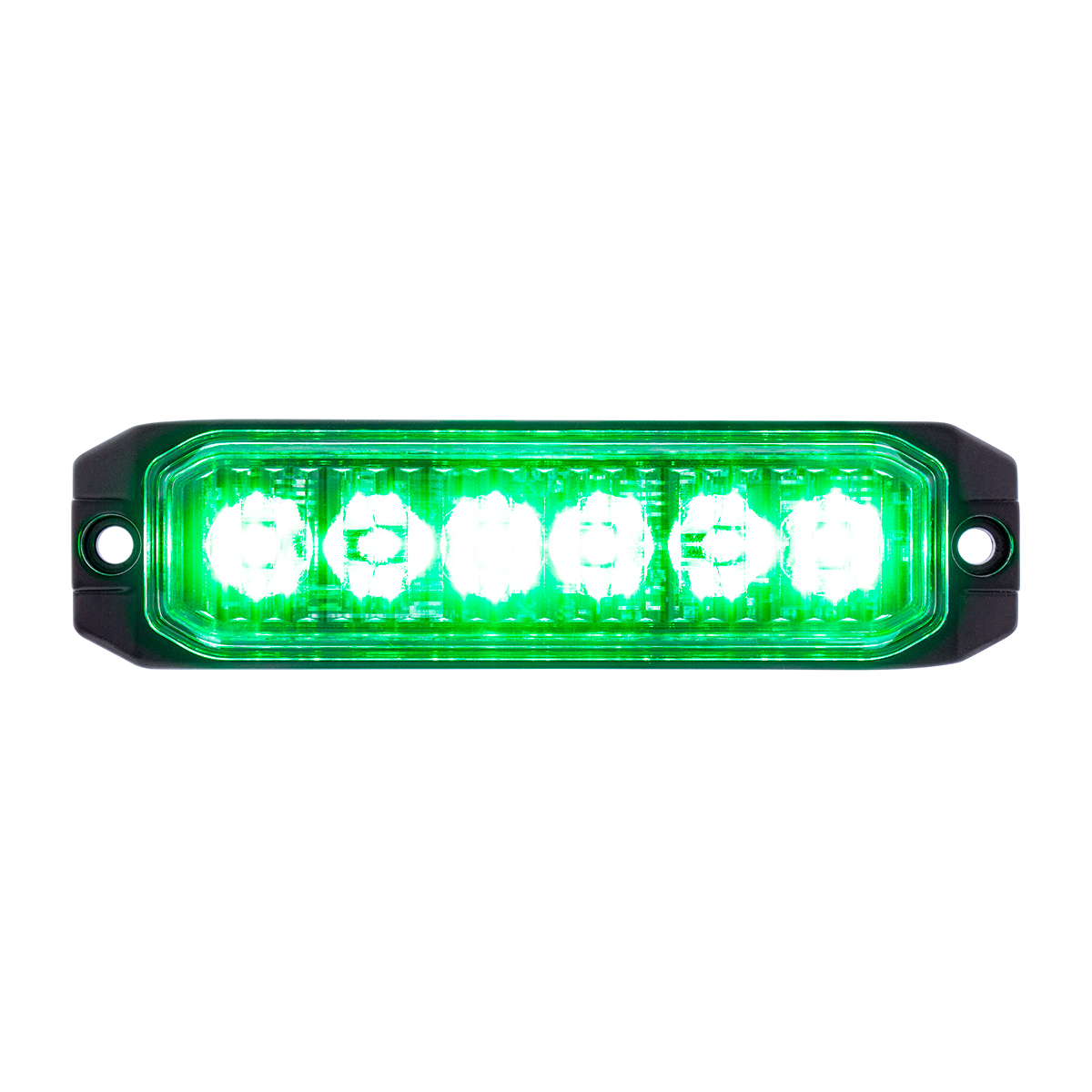 6 High Power LED "Competition Series" Slim Warning Light - Green - Thumbnail 11