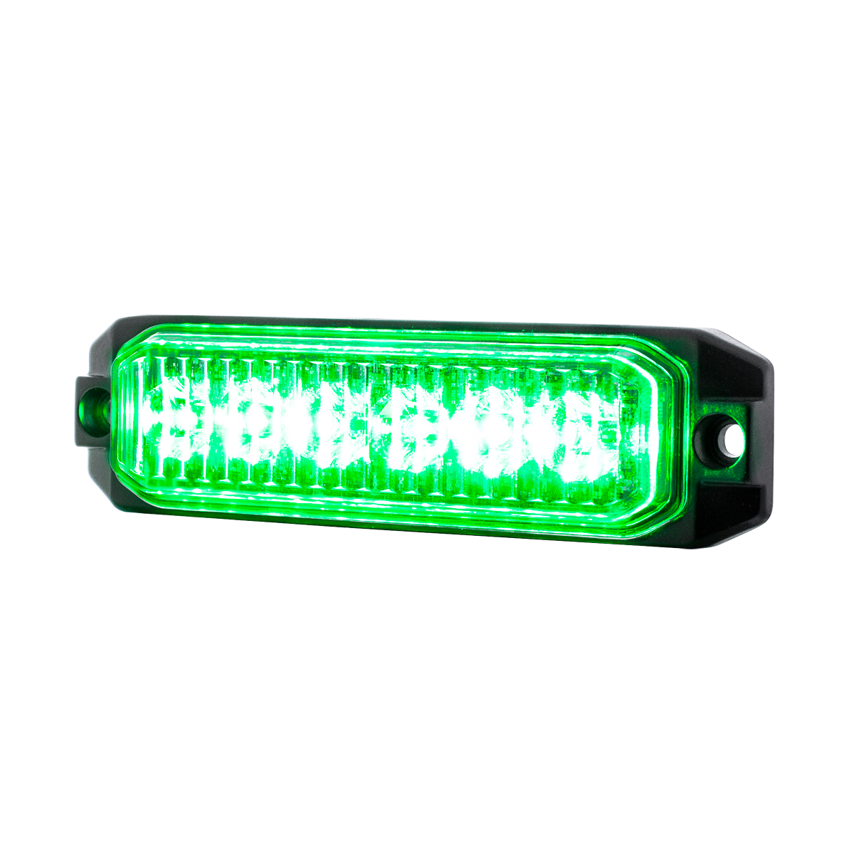 6 High Power LED "Competition Series" Slim Warning Light - Green - Thumbnail 3