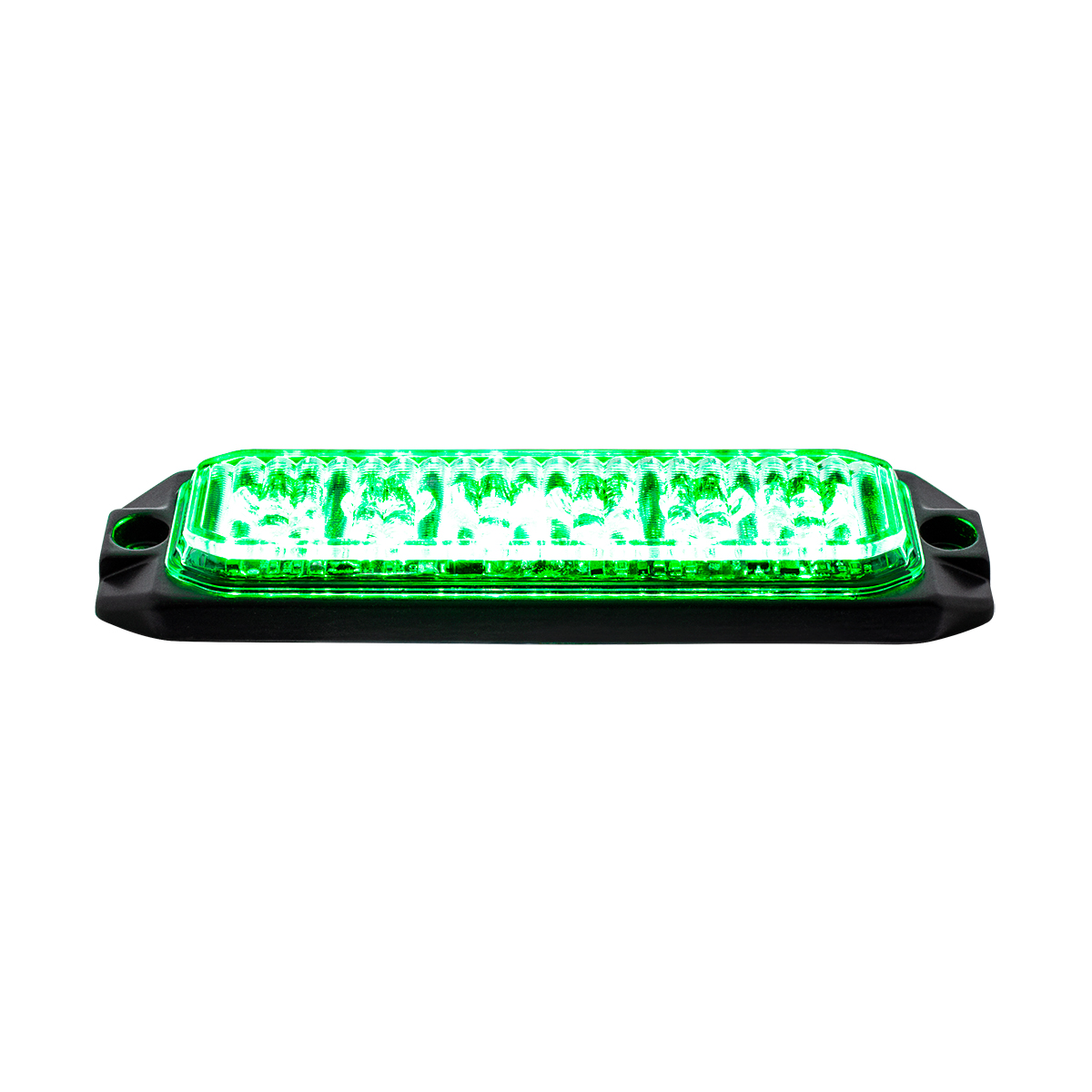 6 High Power LED "Competition Series" Slim Warning Light - Green - Thumbnail 5