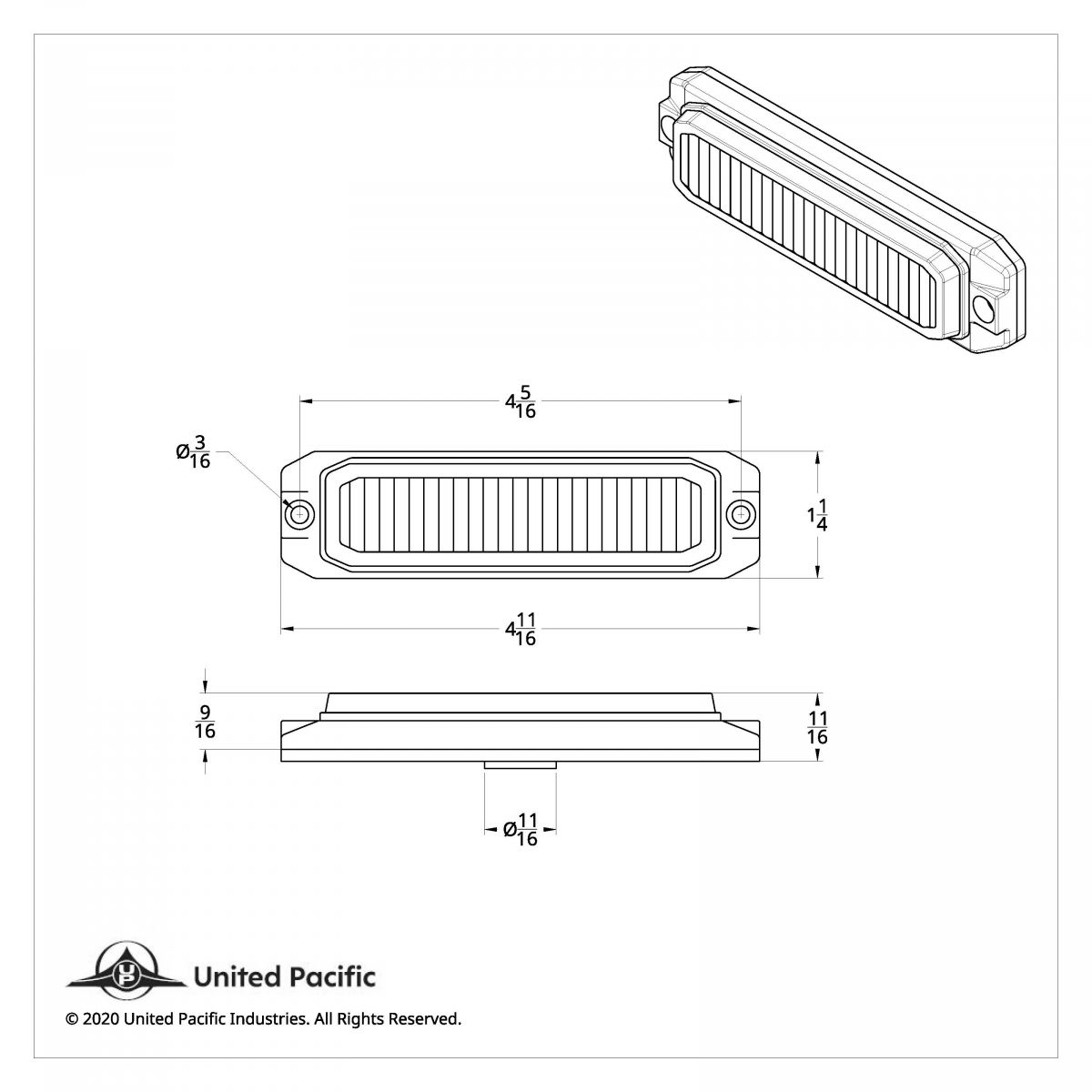 6 High Power LED "Competition Series" Slim Warning Light - Green - Thumbnail 10