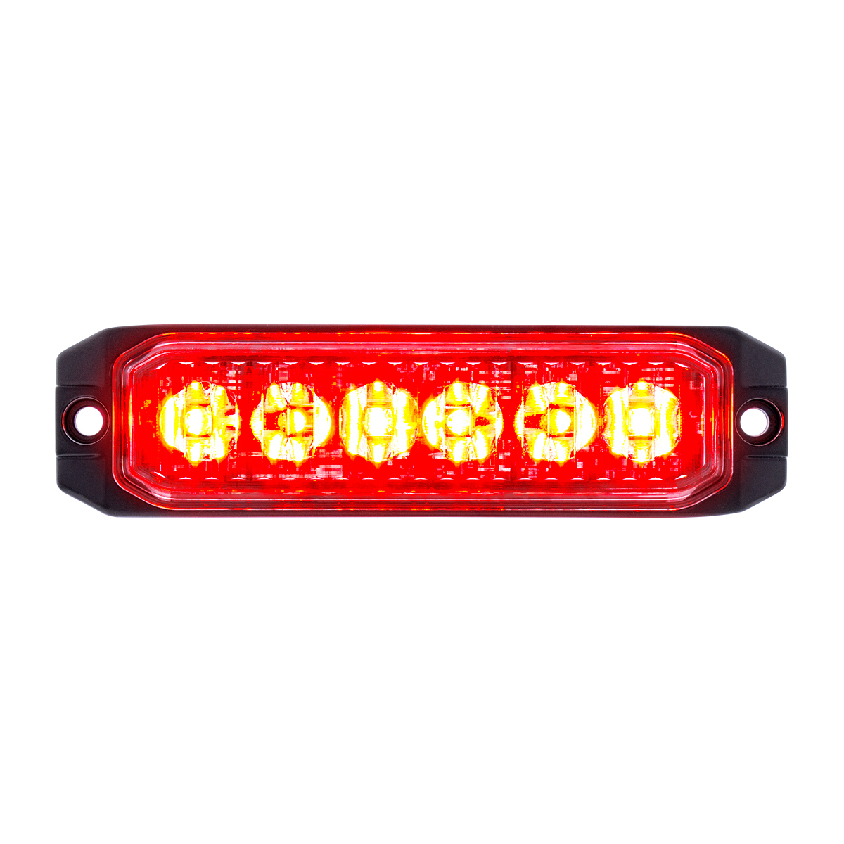 6 High Power LED "Competition Series" Slim Warning Light - Red - Thumbnail 11