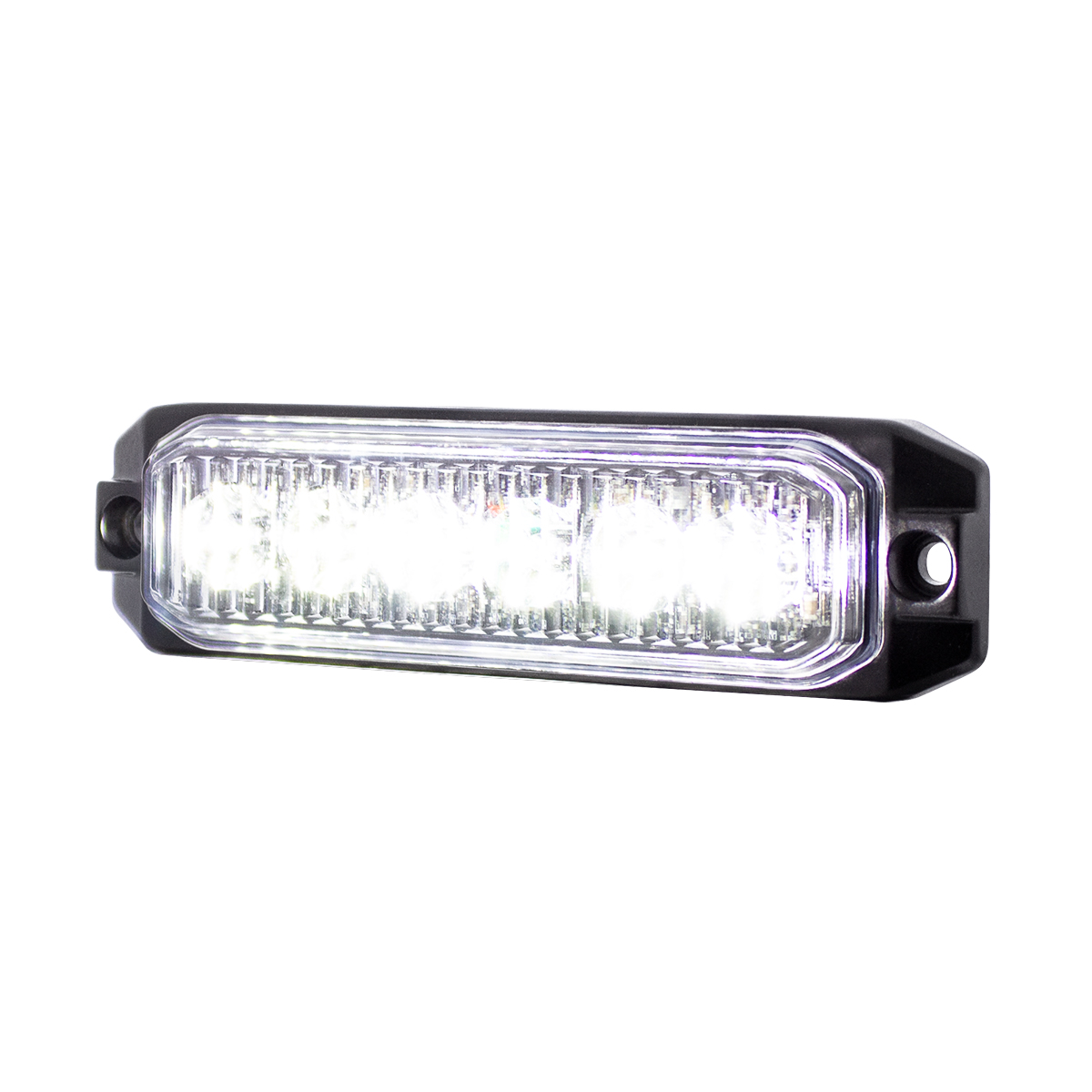 6 High Power LED "Competition Series" Slim Warning Light - White - Thumbnail 3