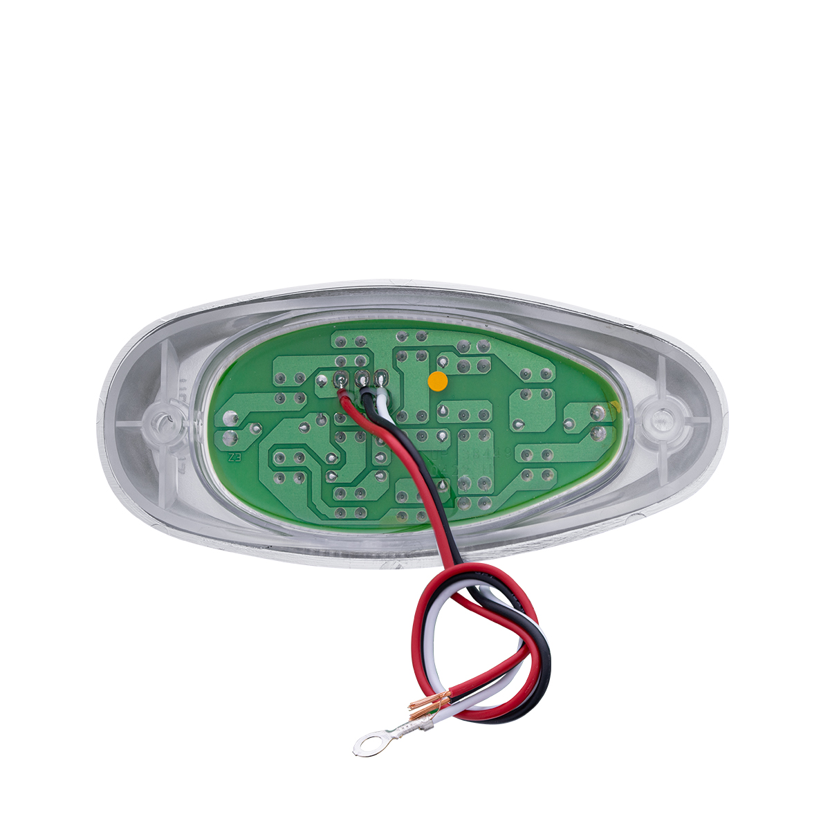 15 LED Sleeper Light With Bezel For Freightliner (Clearance/Marker) - Amber LED/Amber Lens (Pair) - Thumbnail 6