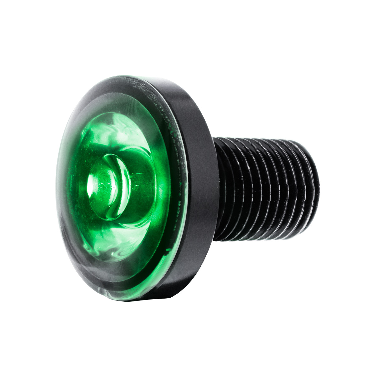 3 High Power LED 1" Light (Clearance/Marker)-Green LED/Clear Lens - Thumbnail 3
