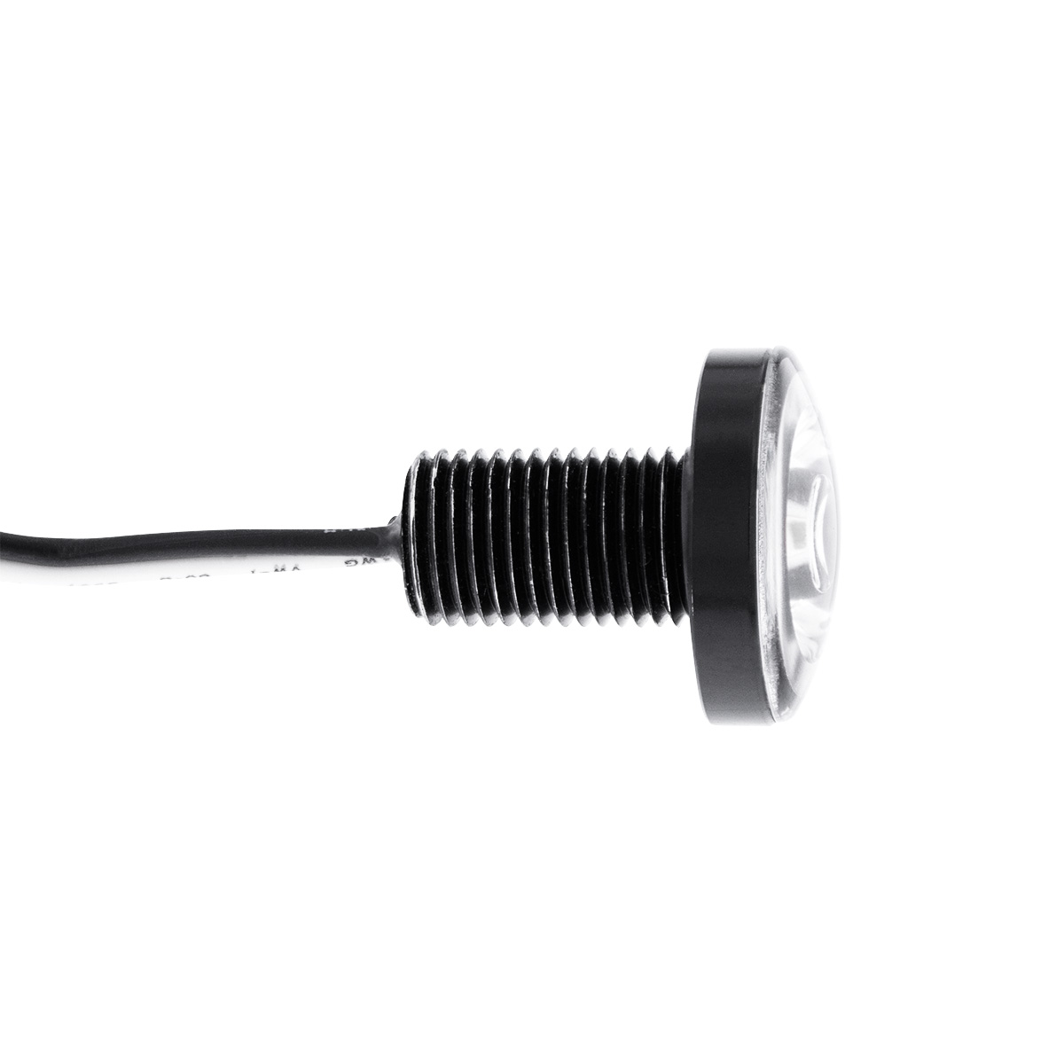 3 High Power LED 1" Light (Clearance/Marker)-Green LED/Clear Lens - Thumbnail 5