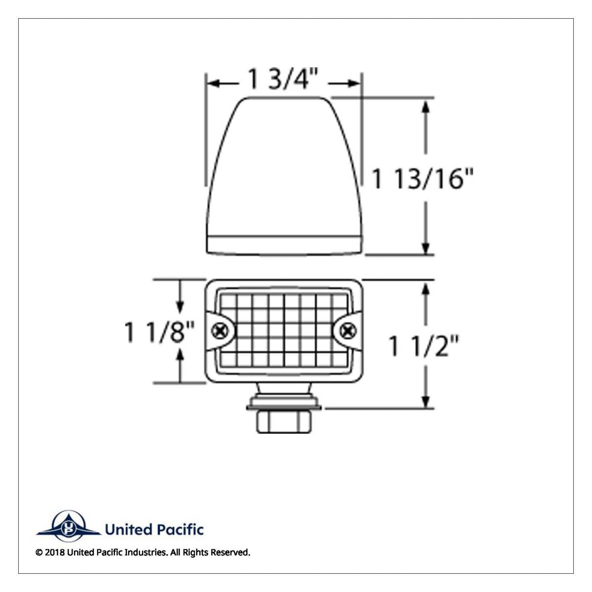 4 LED Small Rod Light -Amber LED/Amber Lens - Thumbnail 6
