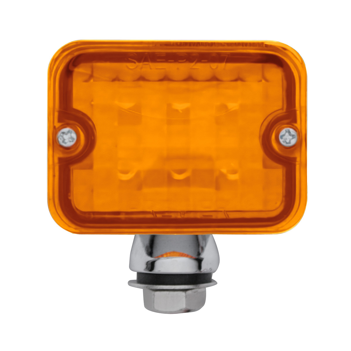 6 LED Medium Rod Light -Amber LED/Amber Lens - Thumbnail 4