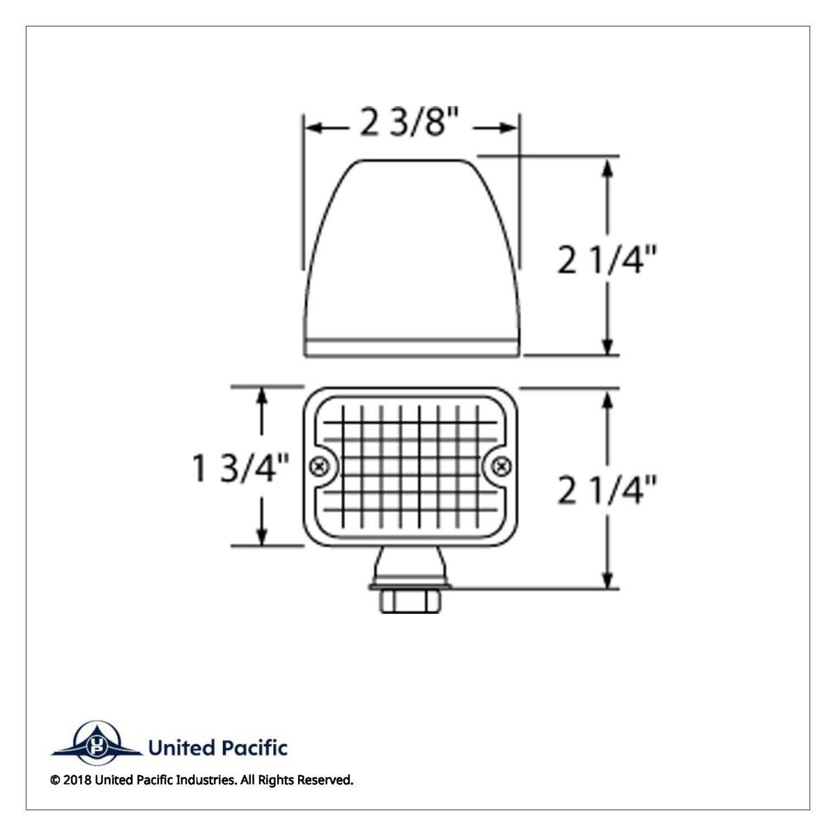 6 LED Medium Rod Light -Amber LED/Amber Lens - Thumbnail 8