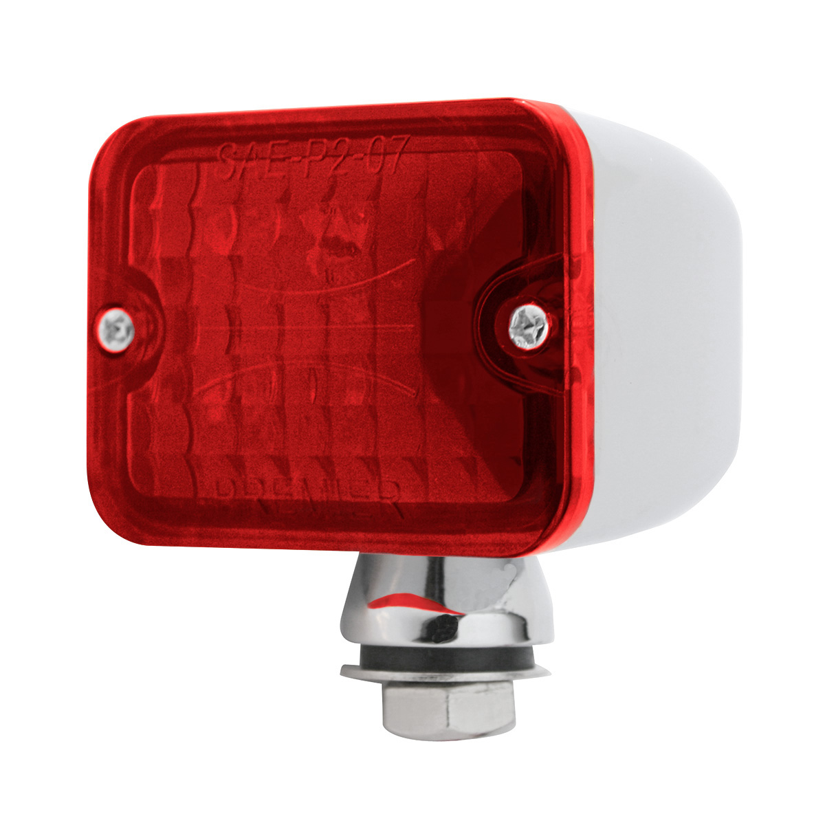 6 LED Medium Rod Light - Red LED/Red Lens - Thumbnail 2