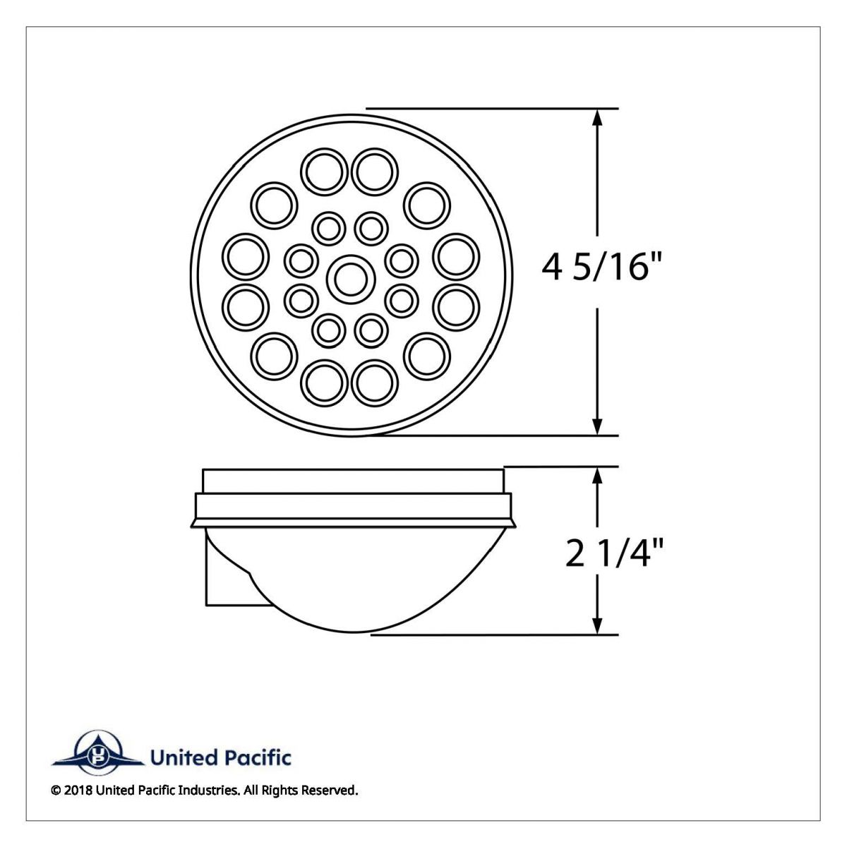 21 LED "Competition Series" 4" Round Light (Stop, Turn & Tail) - Red LED/Clear Lens - Thumbnail 3
