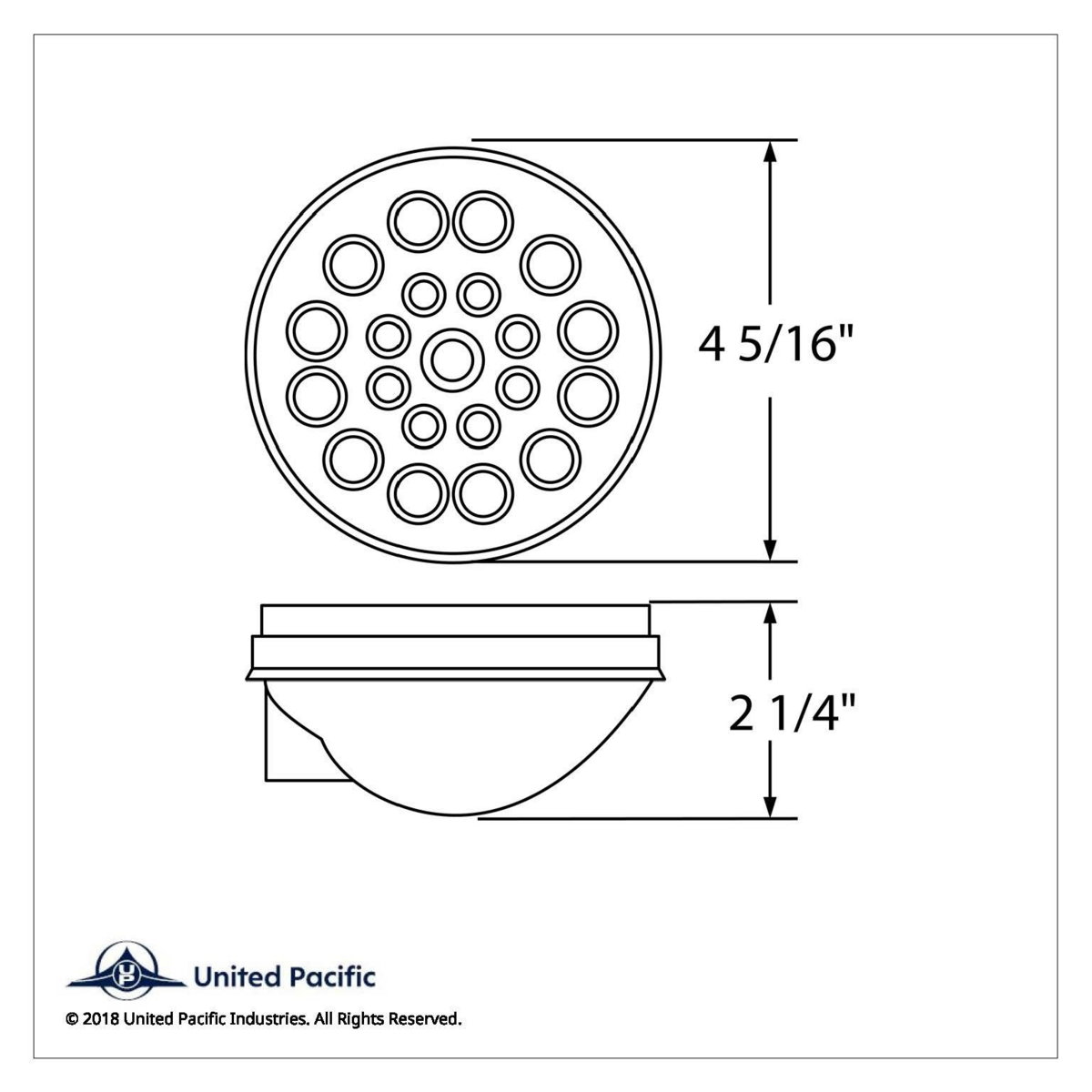 21 LED "Competition Series" 4" Round Light (Stop, Turn & Tail) - Red LED/Clear Lens - Thumbnail 4