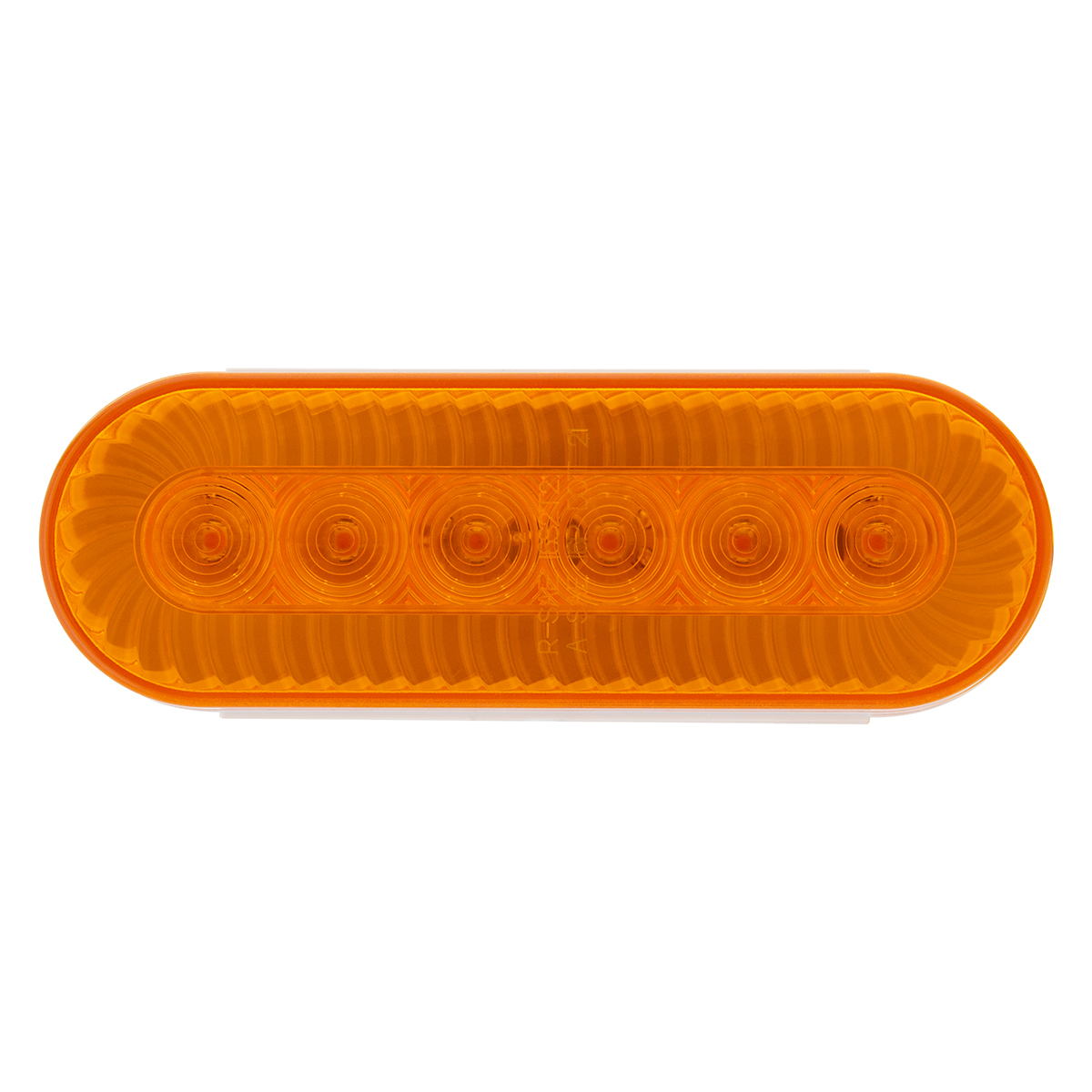 20 LED 6" Oval Turbine Light (Turn Signal) - Amber LED/Amber Lens - Thumbnail 2