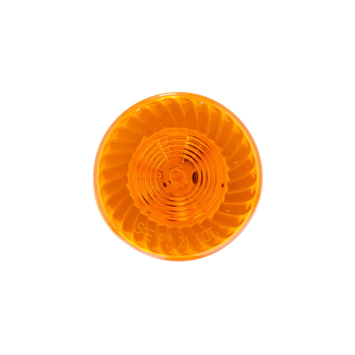 7 LED 2" Round Turbine Light (Clearance/Marker) - Amber LED/Amber Lens - Thumbnail 2