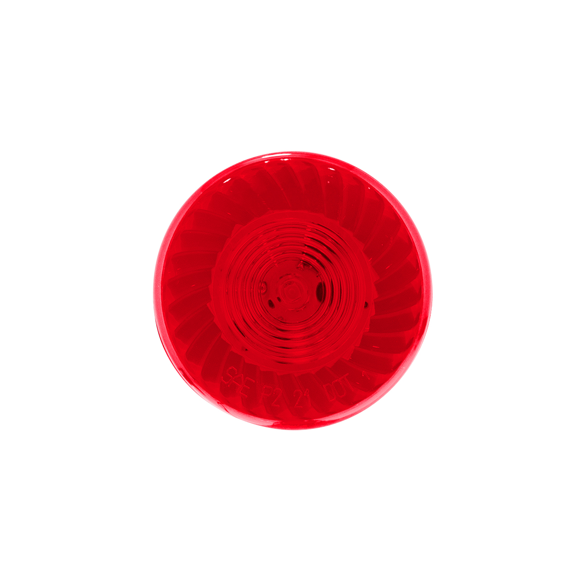7 LED 2" Round Turbine Light (Clearance/Marker) - Red LED/Red Lens - Thumbnail 2