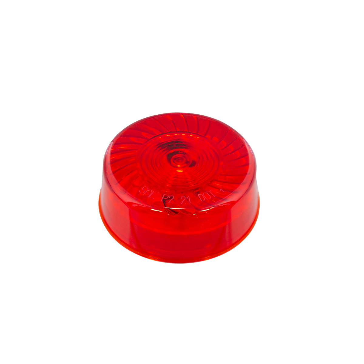 7 LED 2" Round Turbine Light (Clearance/Marker) - Red LED/Red Lens - Thumbnail 4