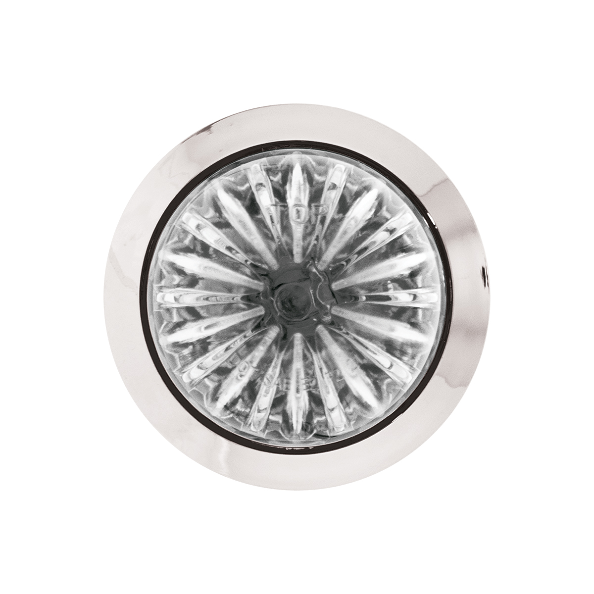 2 LED Dual Function 1-1/8" Watermelon Light (Clearance/Marker) - Amber LED/Clear Lens - Thumbnail 3