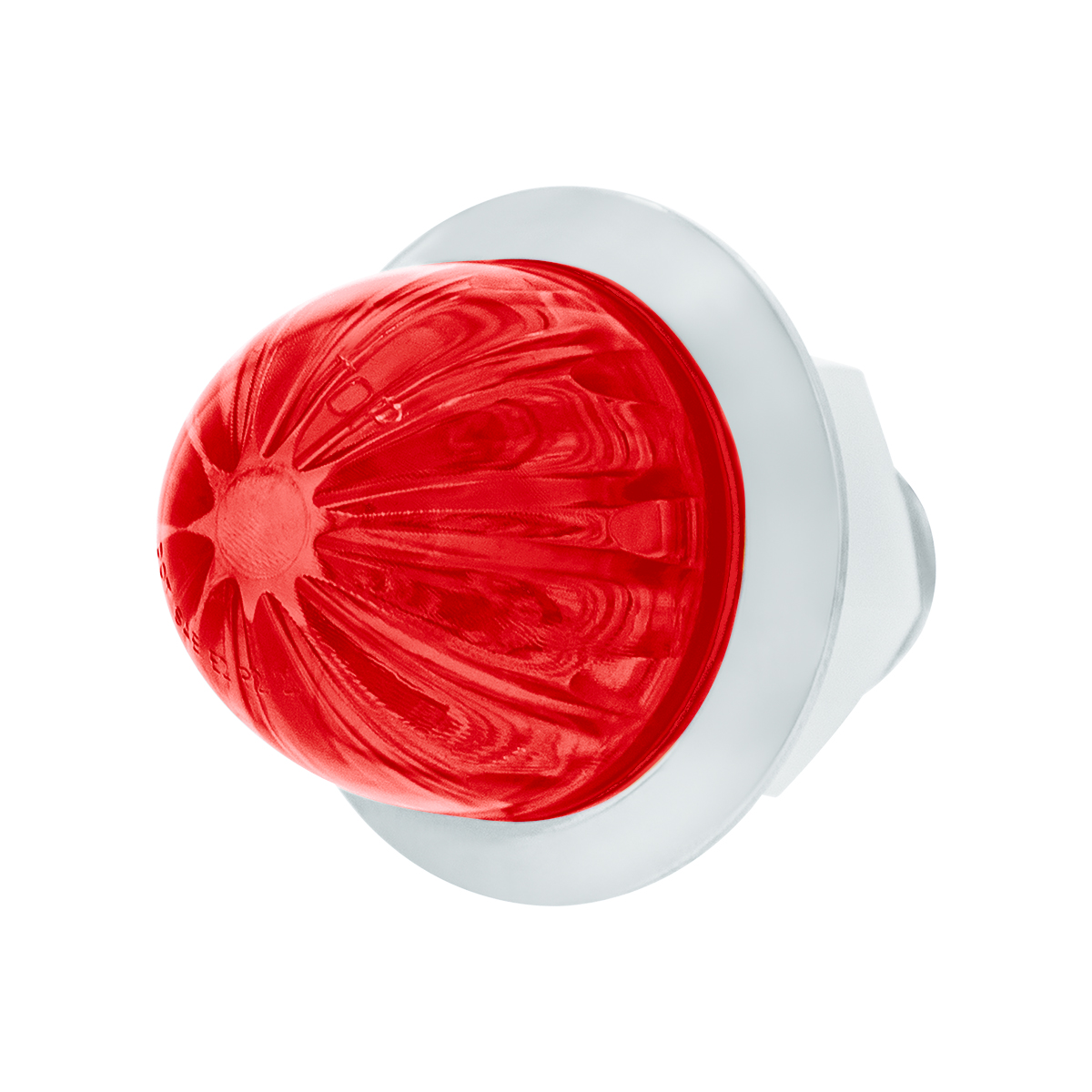 2 LED Dual Function 1-1/8" Watermelon Light (Clearance/Marker) - Red LED/Red Lens - Thumbnail 2