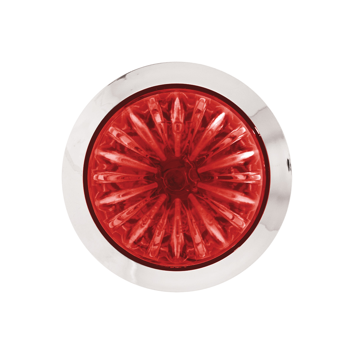 2 LED Dual Function 1-1/8" Watermelon Light (Clearance/Marker) - Red LED/Red Lens - Thumbnail 3