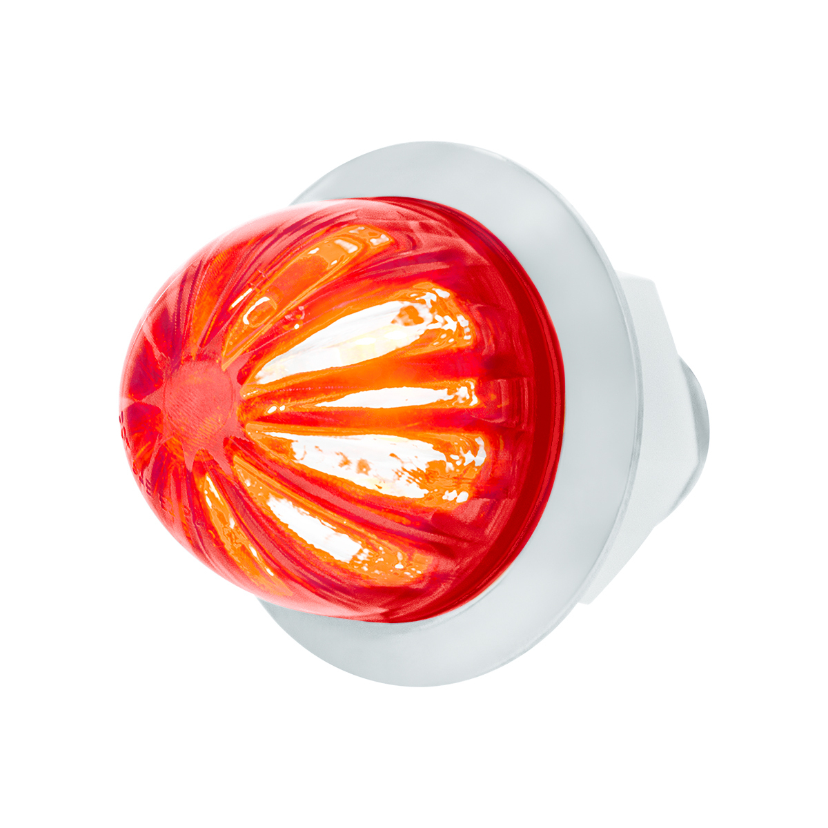 2 LED Dual Function 1-1/8" Watermelon Light (Clearance/Marker) - Red LED/Red Lens - Thumbnail 9
