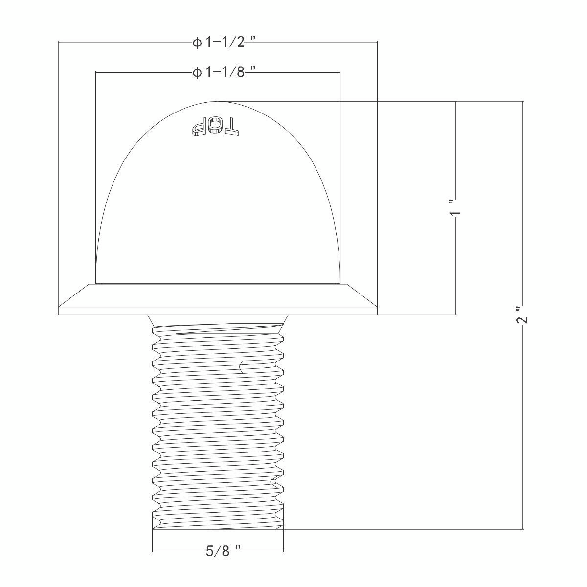 2 LED Dual Function 1-1/8" Watermelon Light (Clearance/Marker) - White LED/Clear Lens - Thumbnail 8