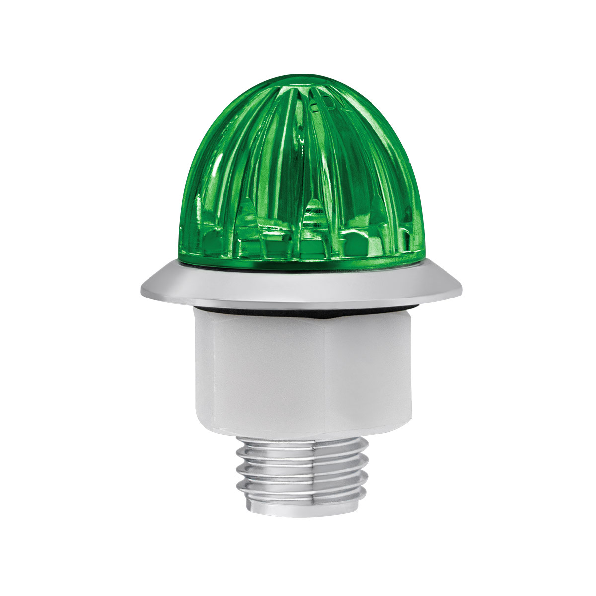 4 LED 1-1/8" Watermelon Double Fury Light With Clear Lens (Clearance/Marker) - Amber & Green LED - Thumbnail 7