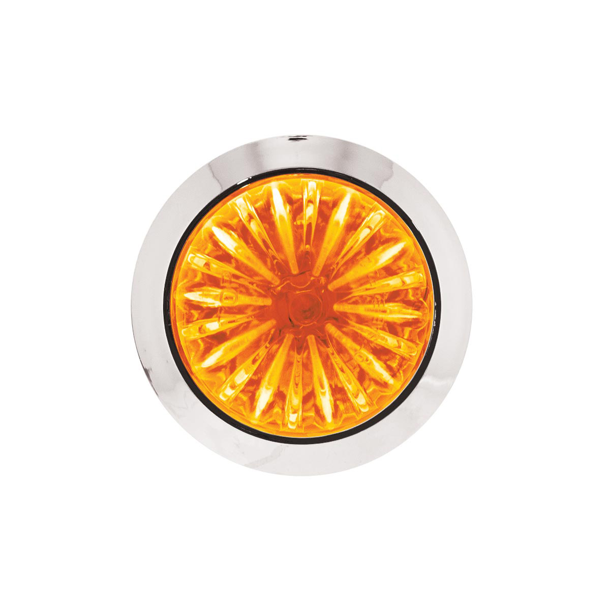 4 LED 1-1/8" Watermelon Double Fury Light With Clear Lens (Clearance/Marker) - Amber & Red LED - Thumbnail 10