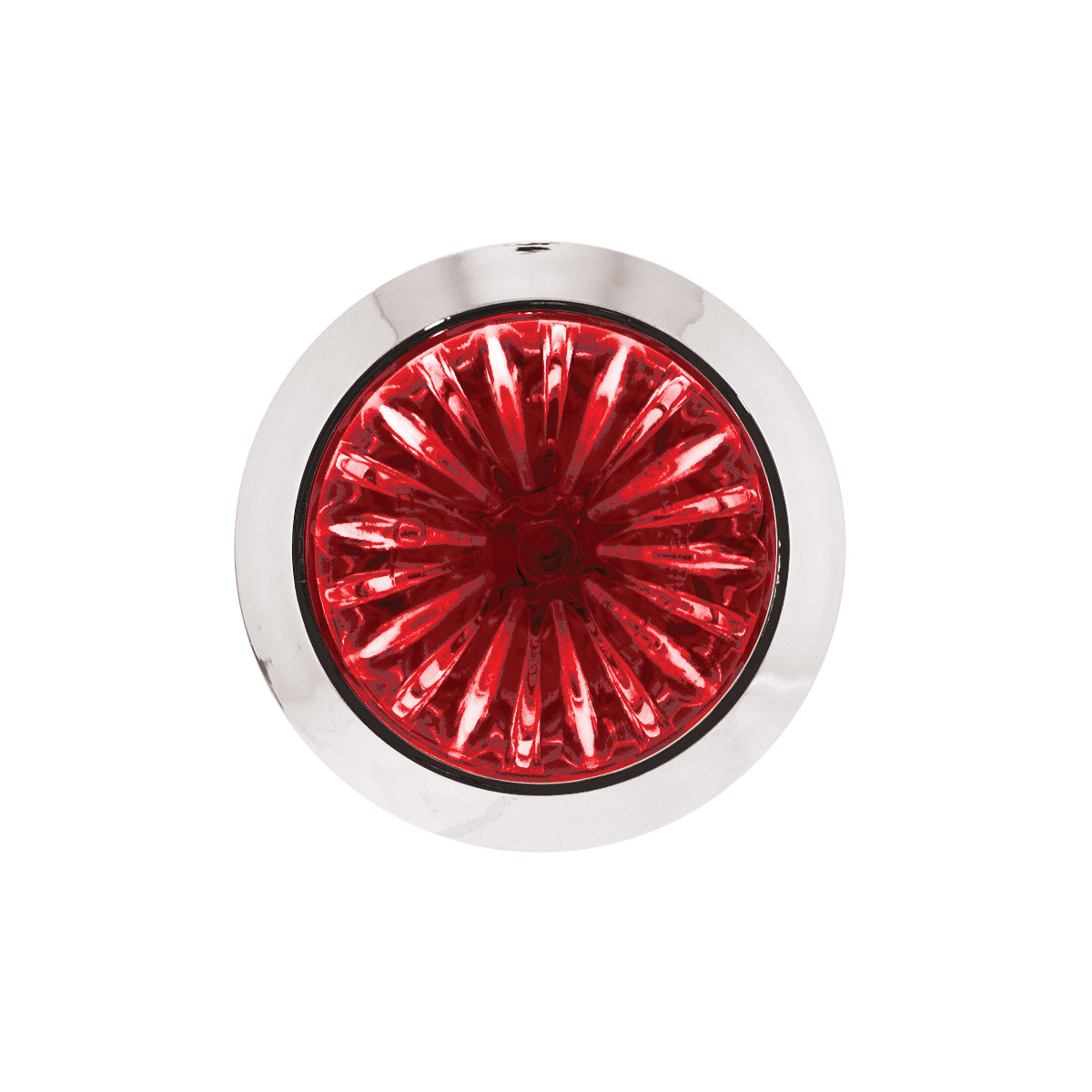 4 LED 1-1/8" Watermelon Double Fury Light With Clear Lens (Clearance/Marker) - Red & Blue LED - Thumbnail 10