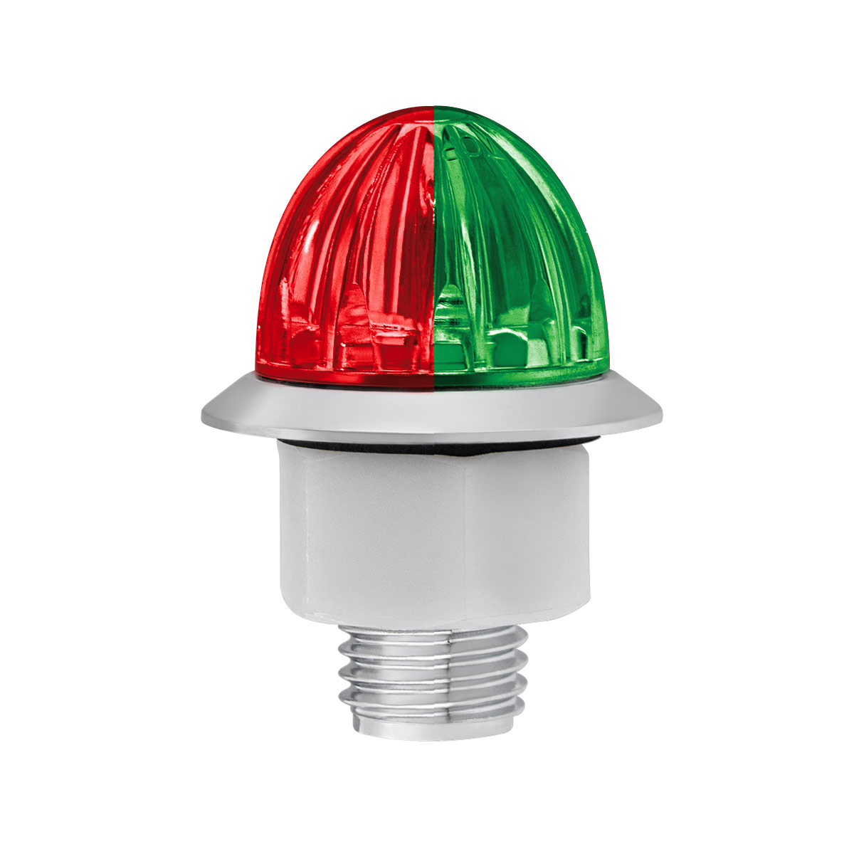 4 LED 1-1/8" Watermelon Double Fury Light With Clear Lens (Clearance/Marker) - Red & Green LED - Thumbnail 5