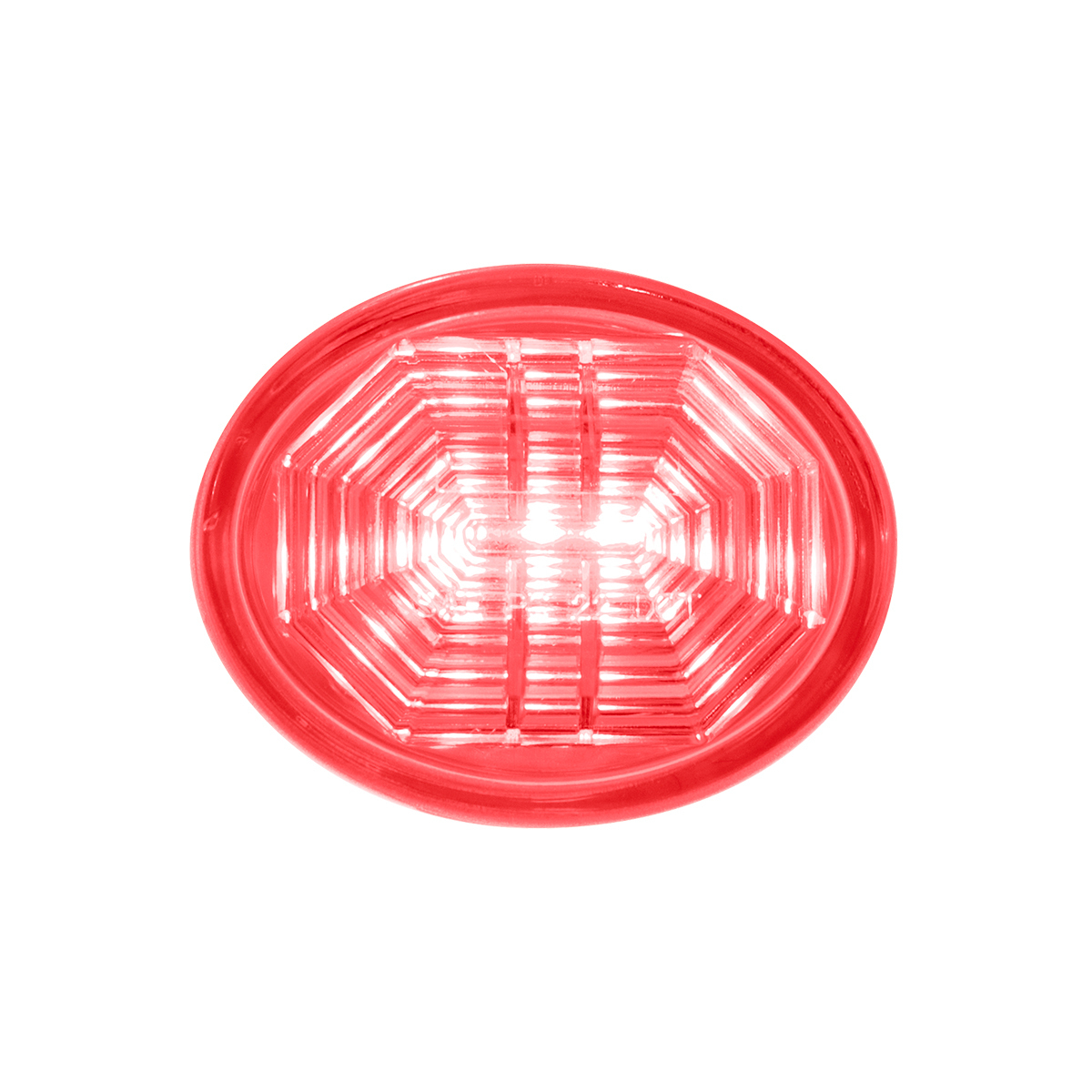 3 LED Oval Clearance/Marker Light-Red LED/Red Lens - Thumbnail 12