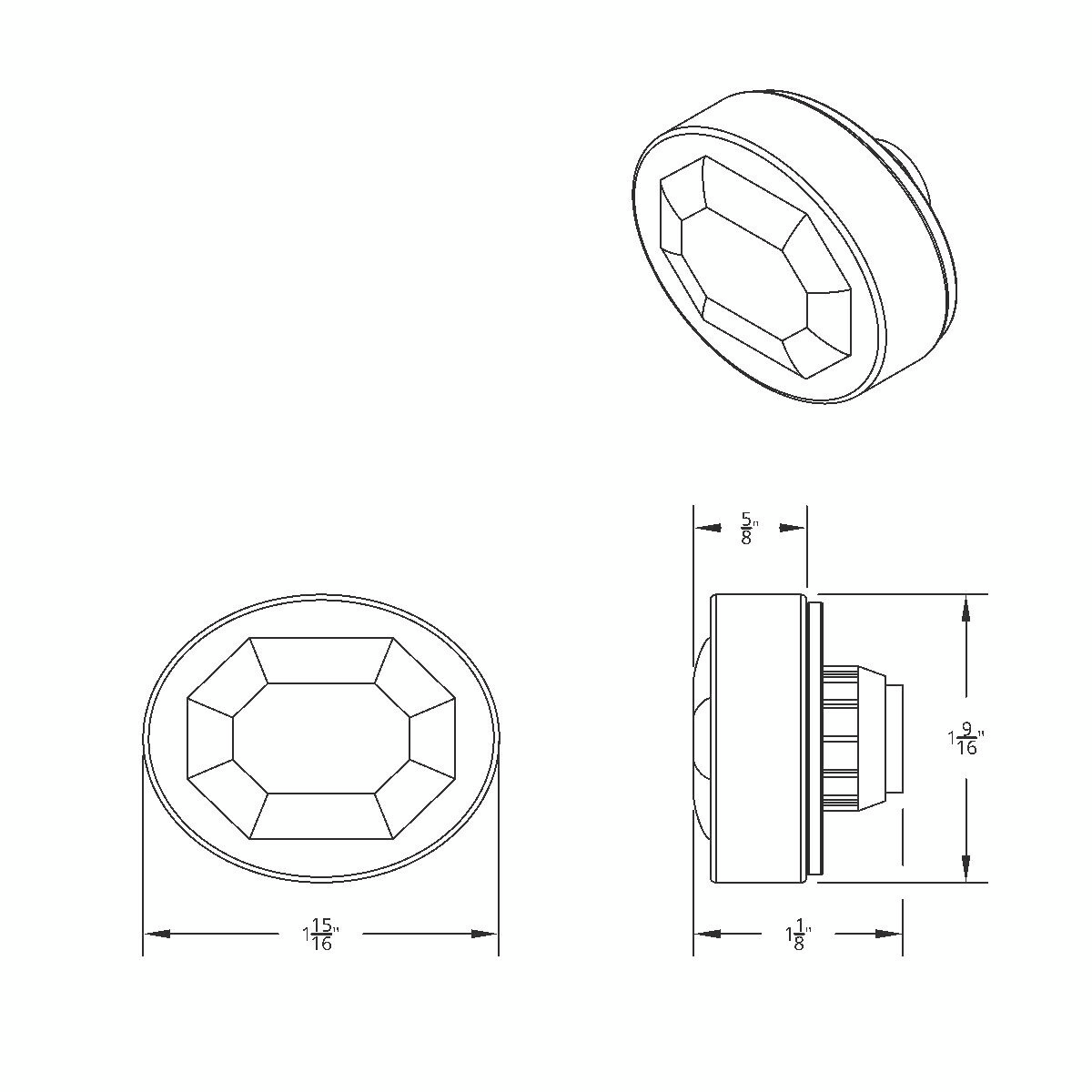 3 LED Oval Auxiliary Light-White LED/Clear Lens - Thumbnail 11