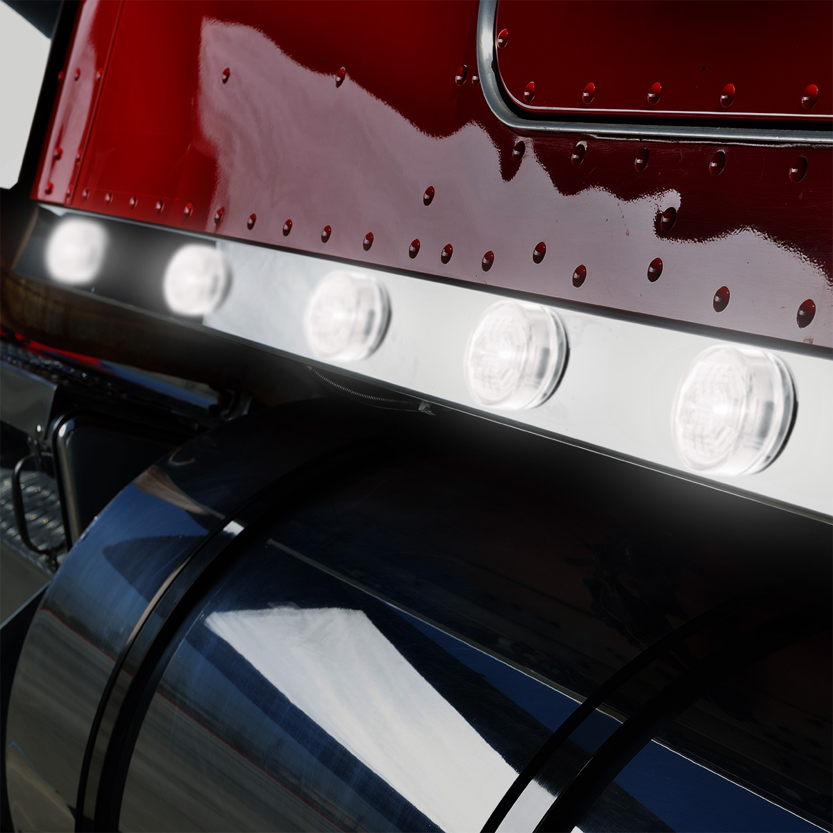 3 LED Oval Auxiliary Light-White LED/Clear Lens - Thumbnail 9