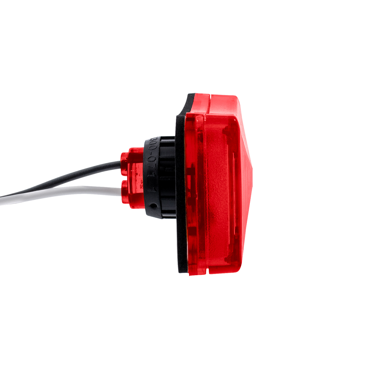 3 LED Rectangular Clearance/Marker Light-Red LED/Red Lens - Thumbnail 5